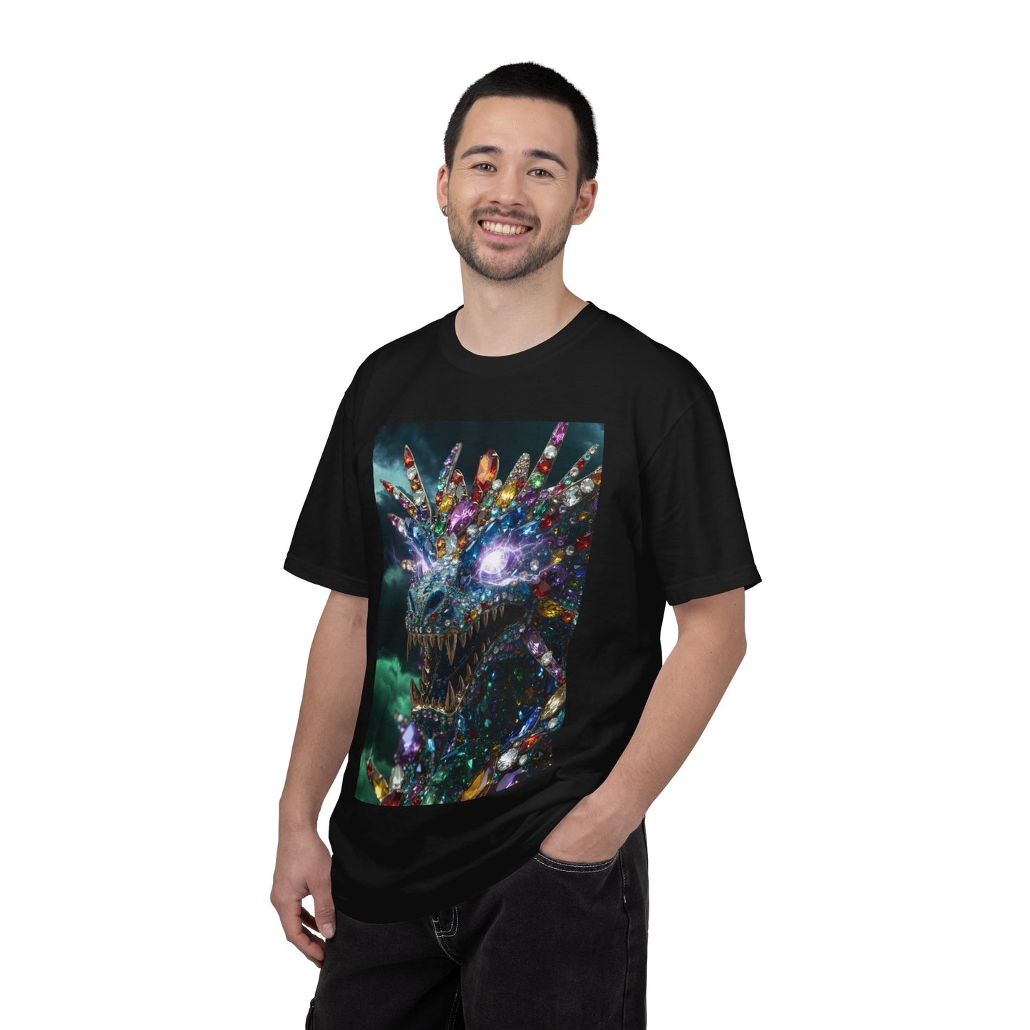 Dragon Crystal T-Shirt — Psychedelic Gem Monster Graphic Tee