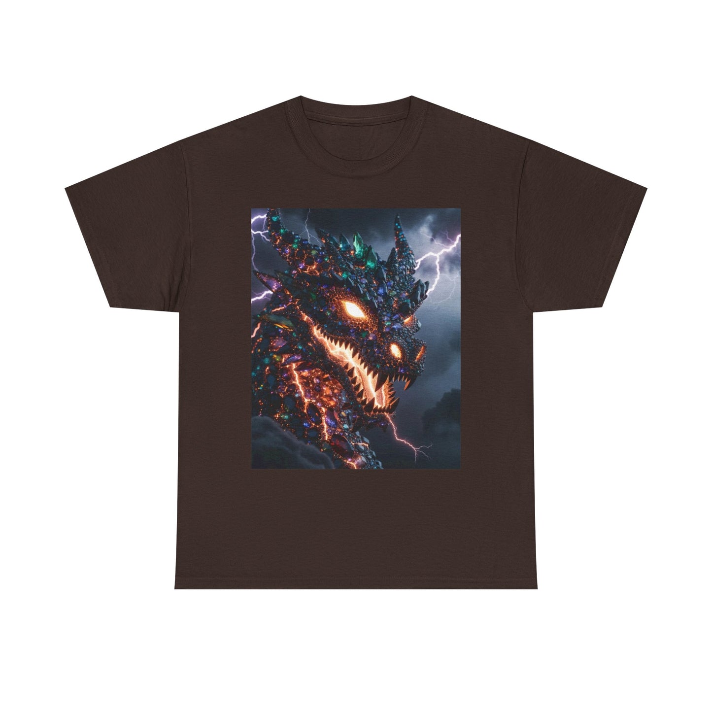 Molten Fury Dragon T‑Shirt — Lightning Kaiju Graphic Tee