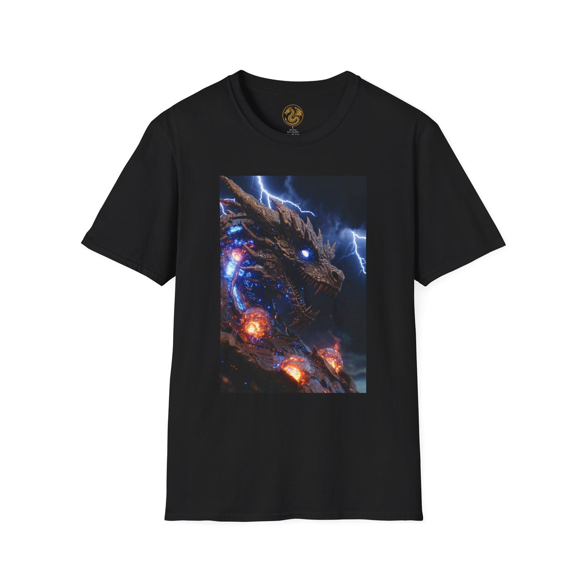 A powerful Dragon Tee — Electric Kaiju Face Graphic T-Shirt
