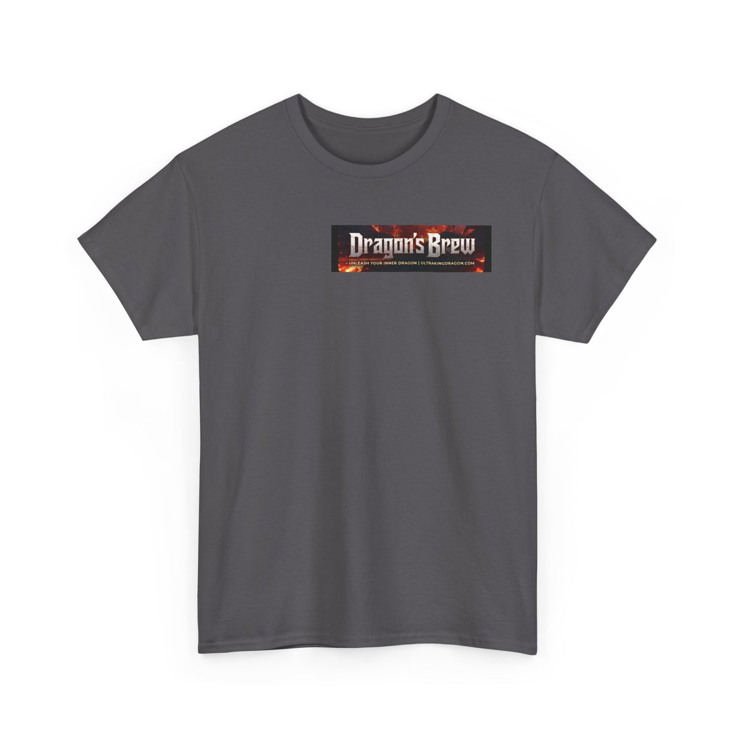 T-Shirt — "Dragon's Brew" Fiery Skull Graphic Tee
