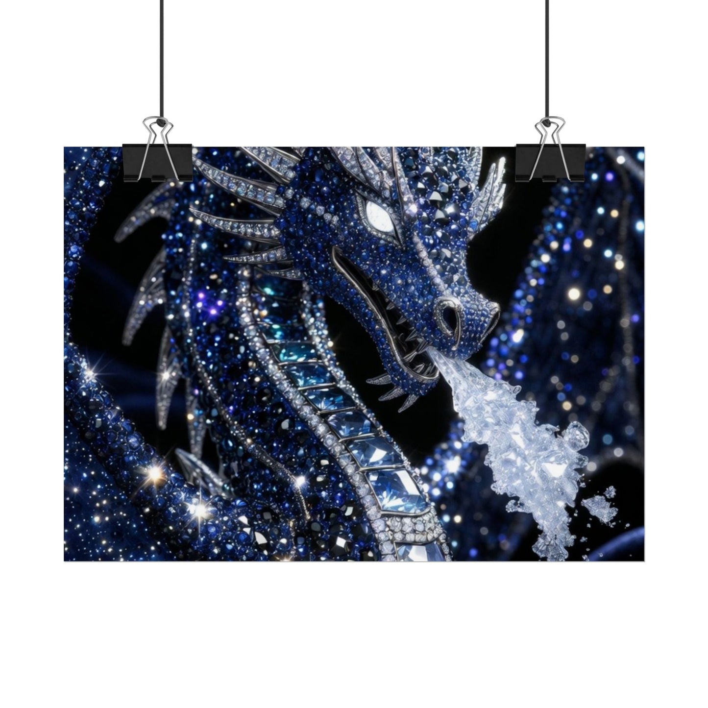 Rolled Poster — Sparkling Ice Dragon Art Print