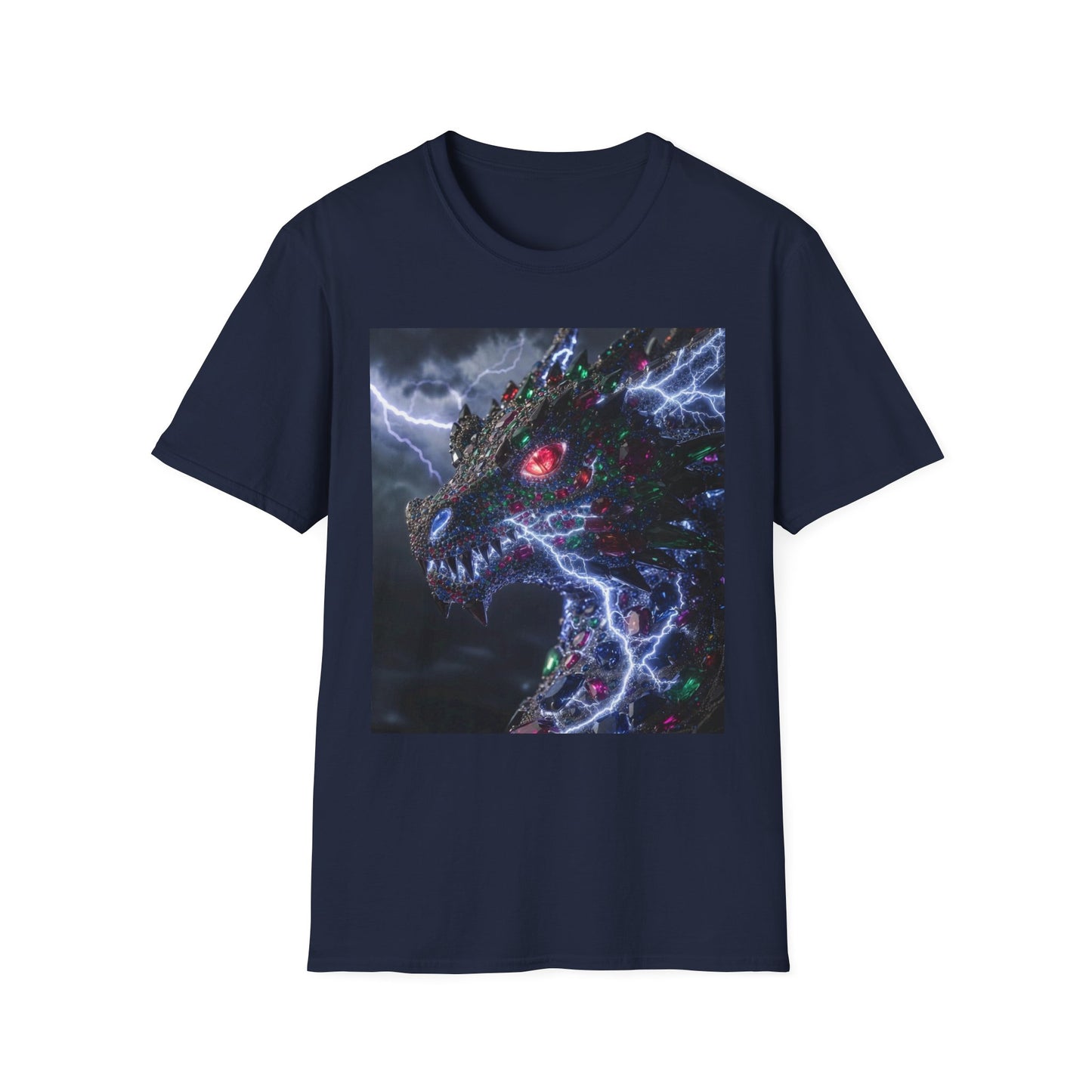 Dragon Lightning T-Shirt — Electric Dark Fantasy Monster Graphic Tee