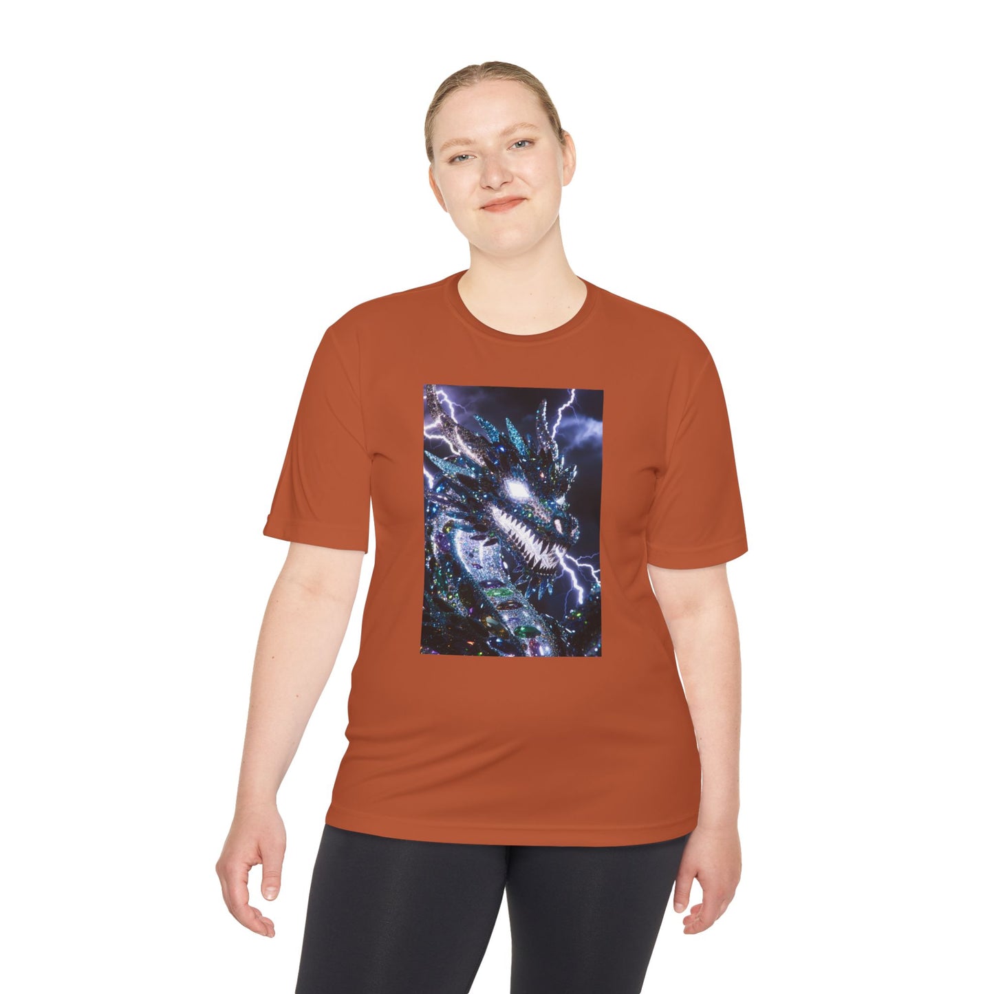 Lightning Dragon Graphic Tee — Cosmic Fantasy Dragon Shirt