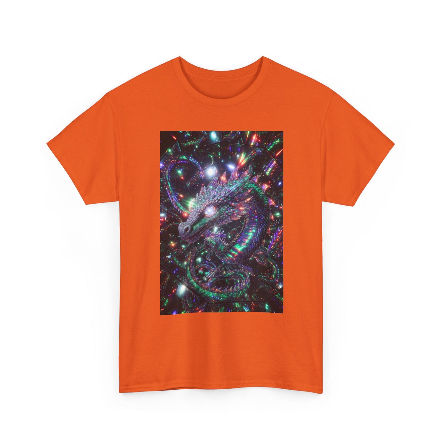 Cosmic Dragon T‑Shirt — Neon Galaxy Serpent Graphic Tee