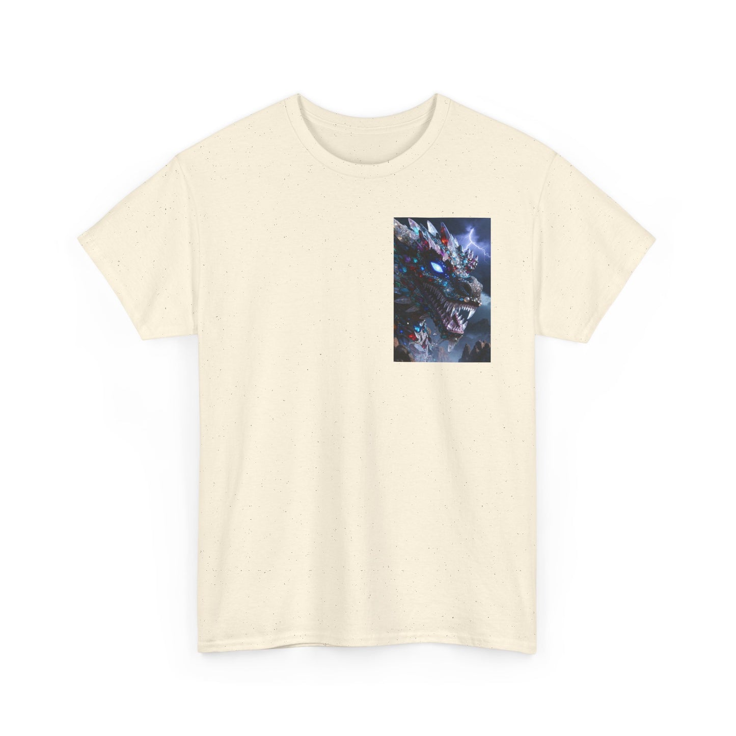 Wolf Dragon Galaxy Pocket Tee — Cosmic Wolf Graphic T-Shirt