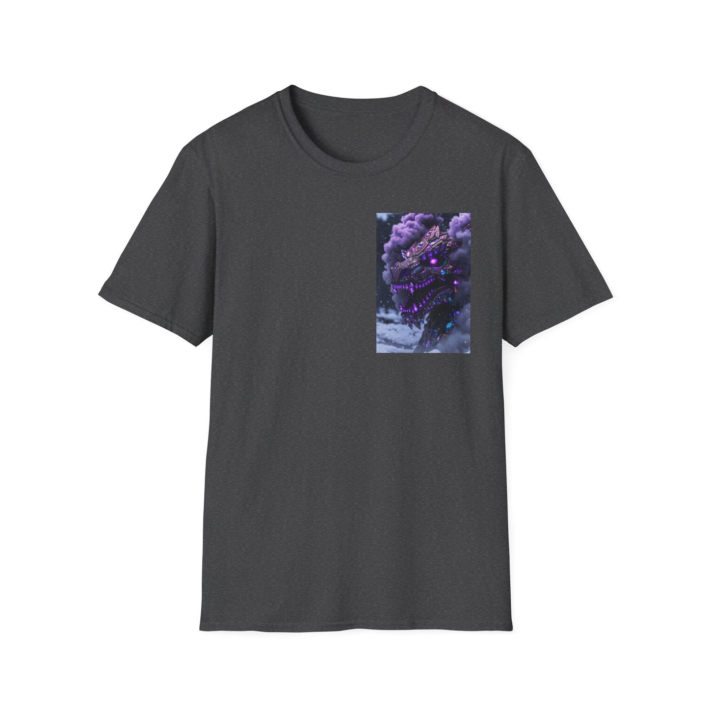 T-Shirt — Purple Nebula Tree Chest Pocket Graphic Tee