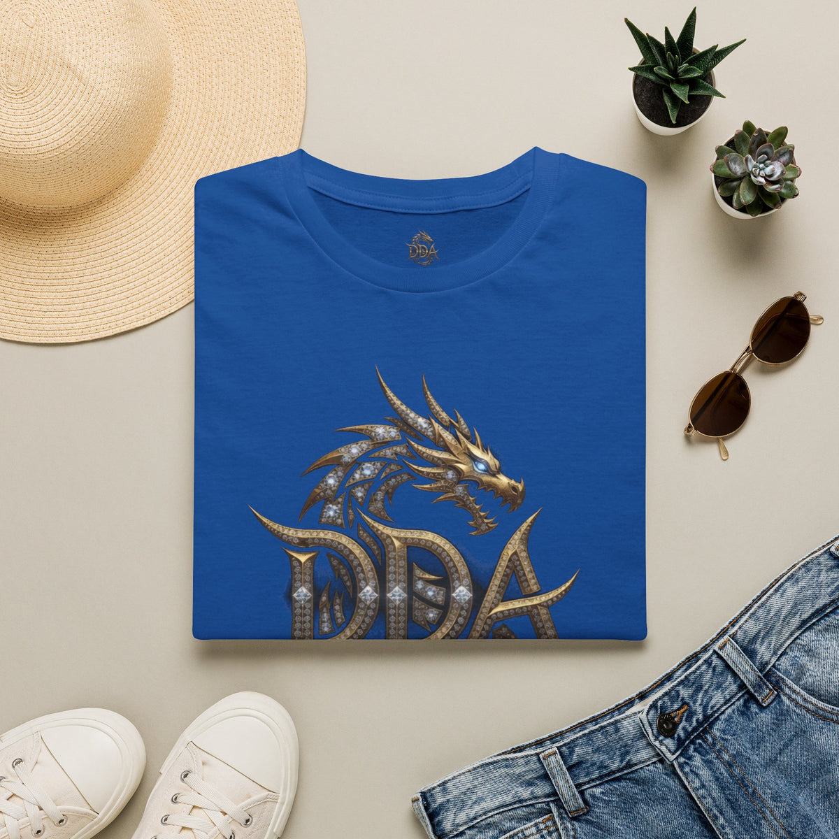Dragon Logo Pocket T-Shirt — "DDA Divine Dragon Armor" Chest Patch
