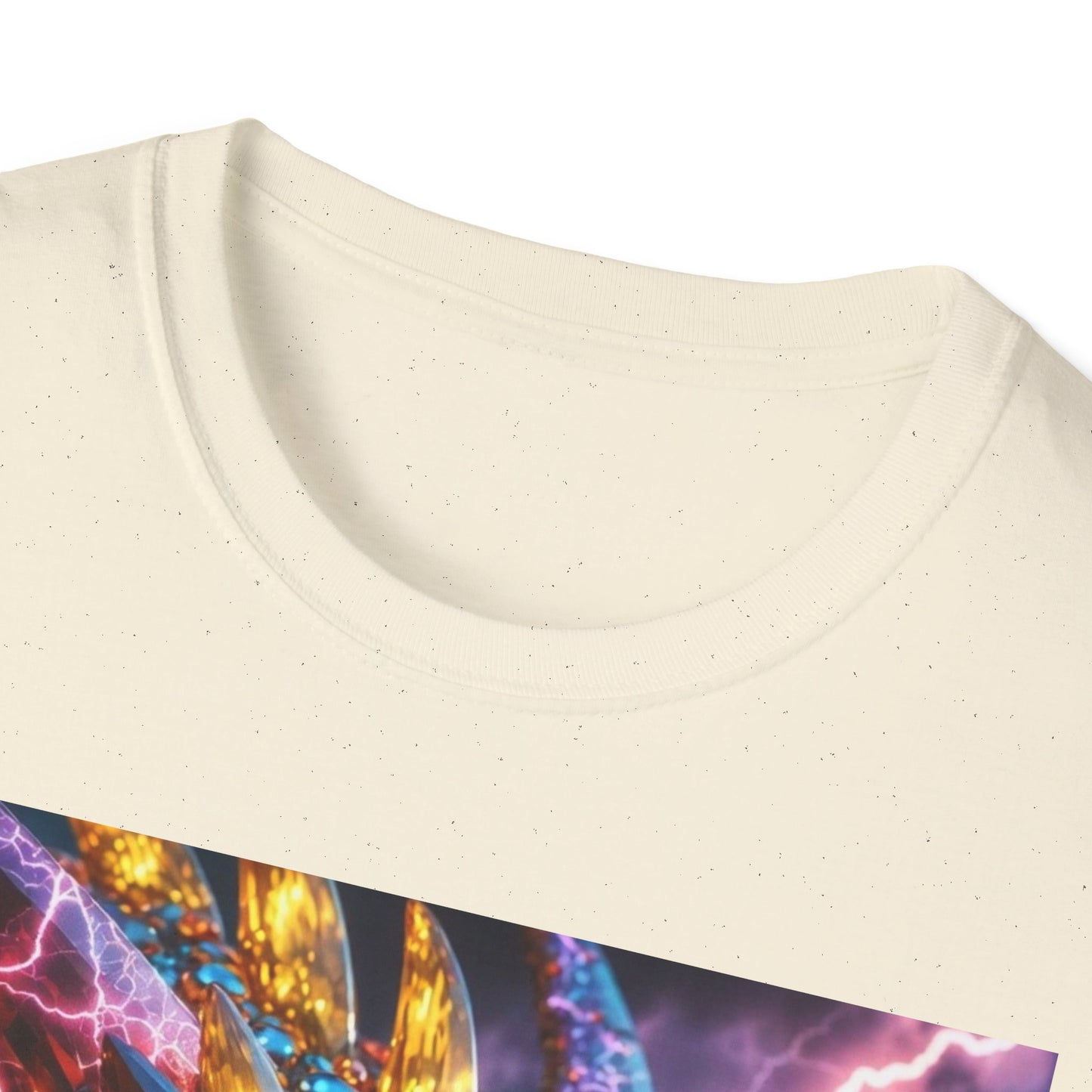 Dragon Head T-Shirt — Colorful Lightning Fantasy Graphic Tee