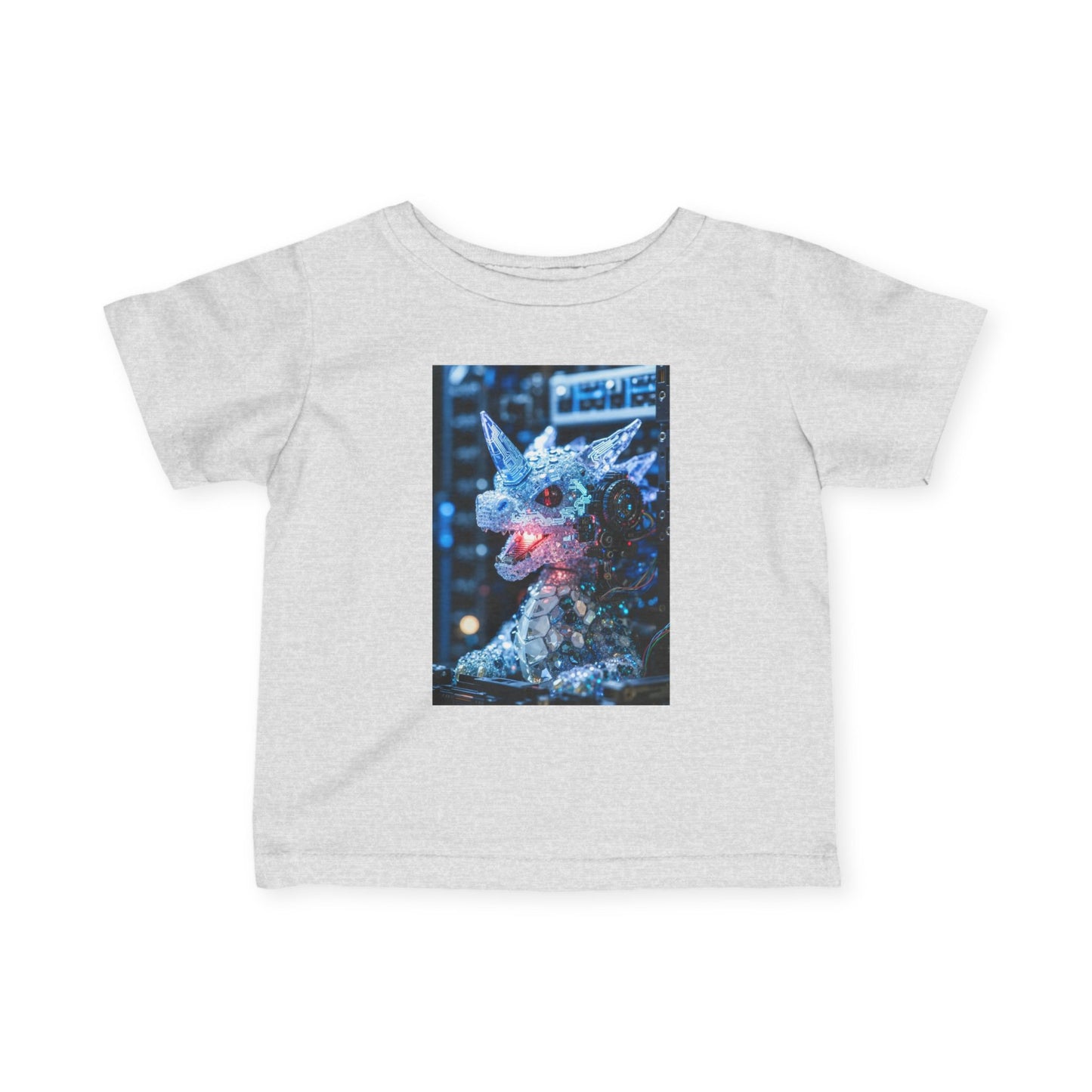 Infant Tee — Sparkly Festive Dragon Illustration