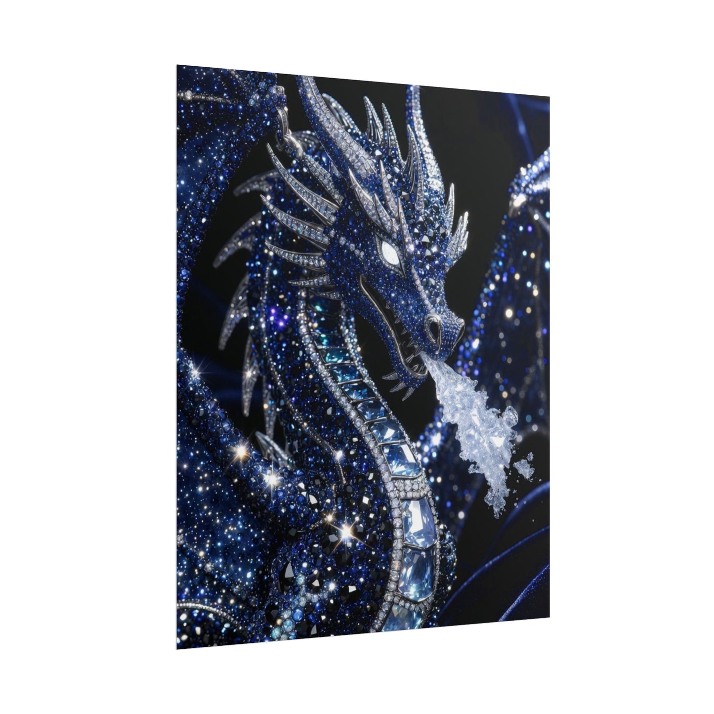 Rolled Poster — Sparkling Ice Dragon Art Print