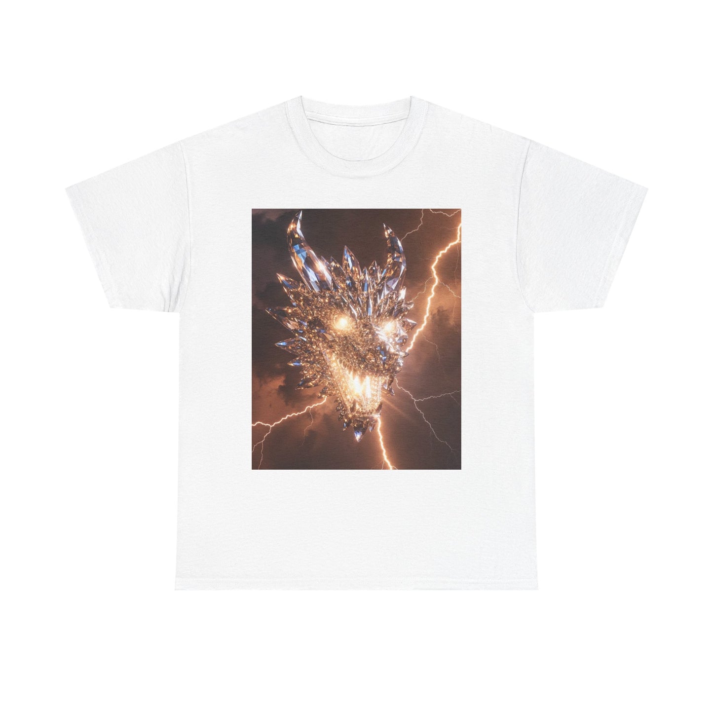 Dragon Lightning Graphic Tee — Fiery Electric Fantasy T-Shirt