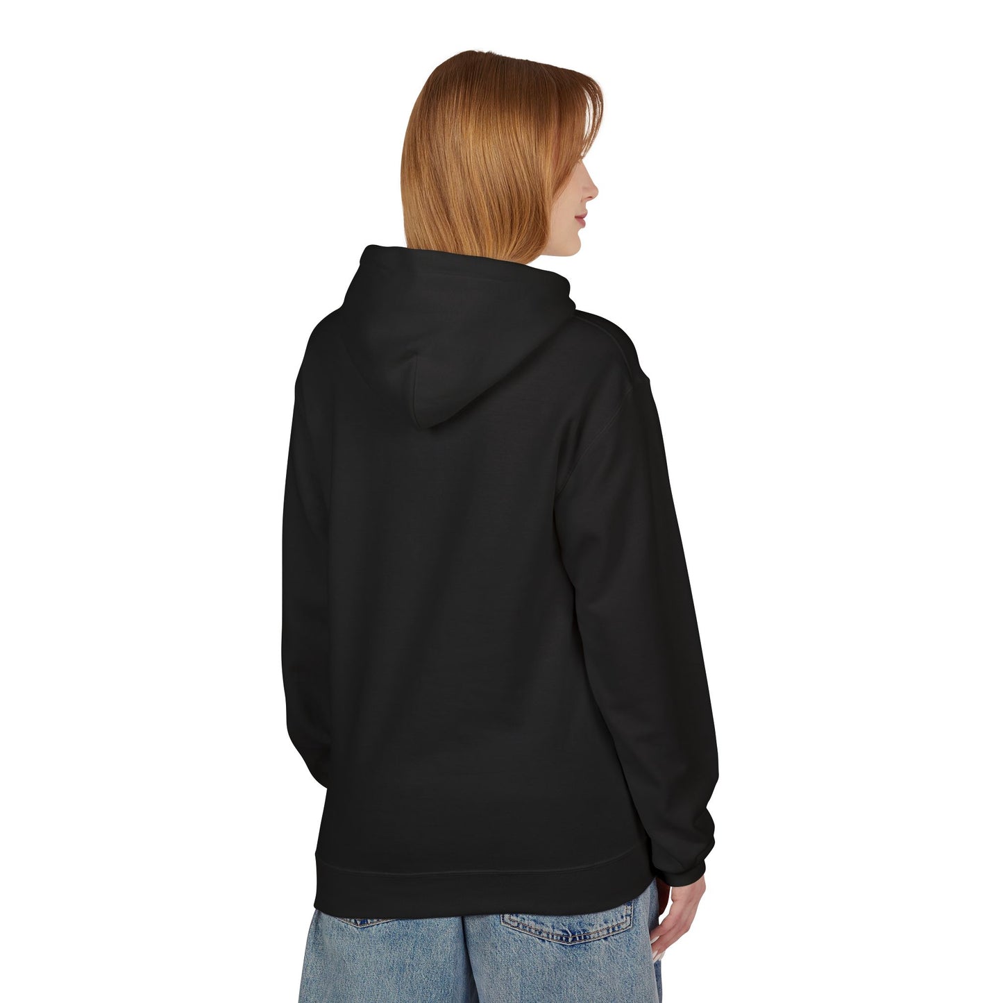 Abstract Red Dragon Marble Hoodie — Minimal Center Art Pullover