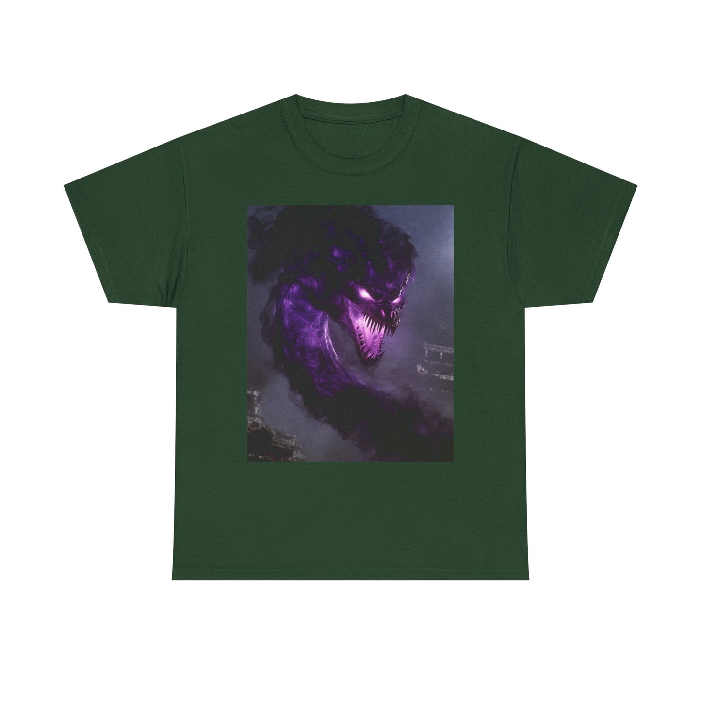 Divine Purple Dragon Ghost Heavy Cotton Tee