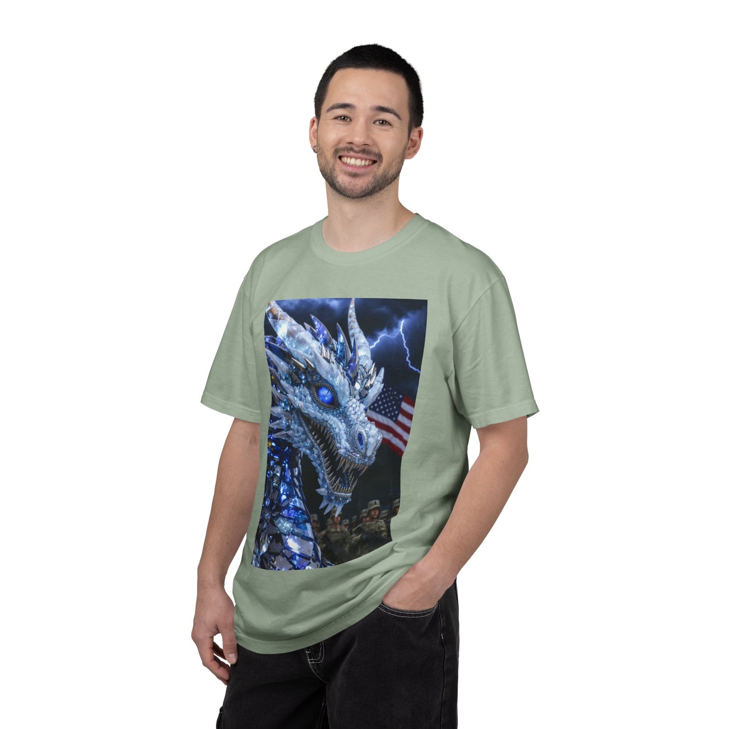 Ice Dragon Military Patriot T-Shirt