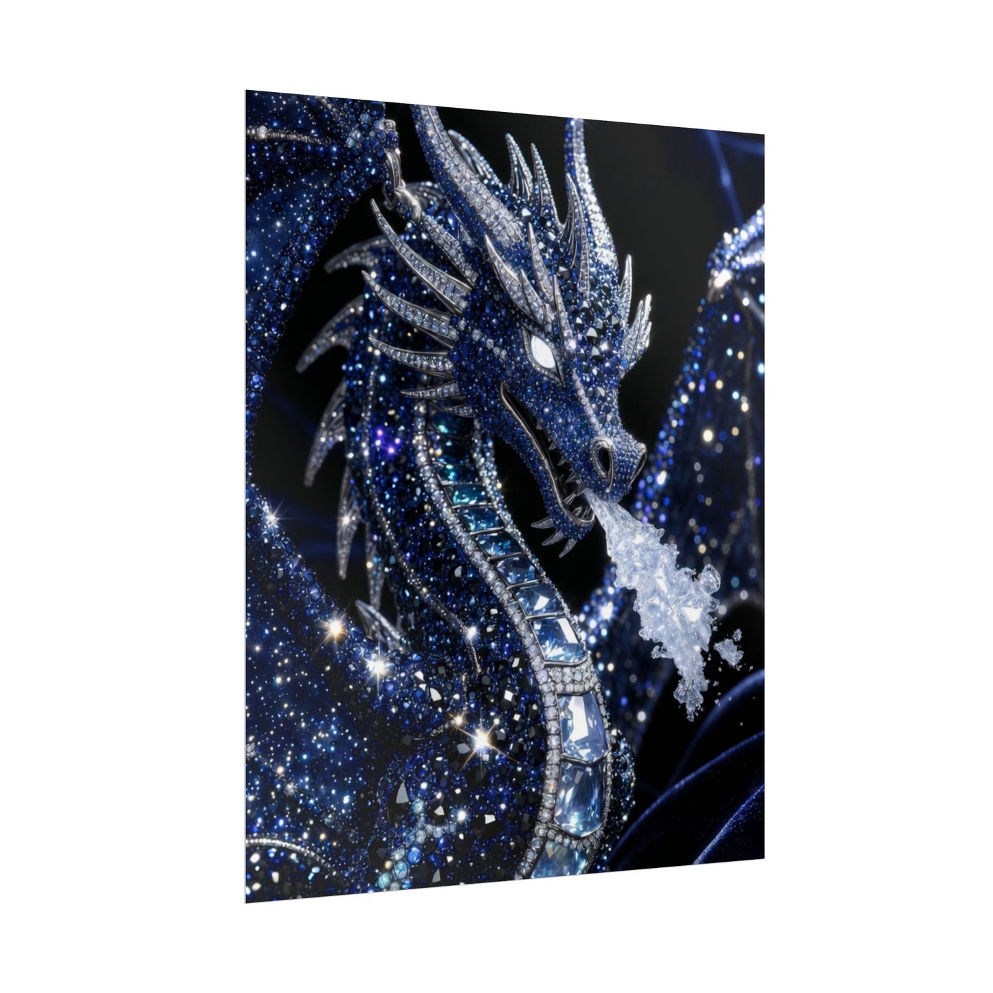 Rolled Poster — Sparkling Ice Dragon Art Print