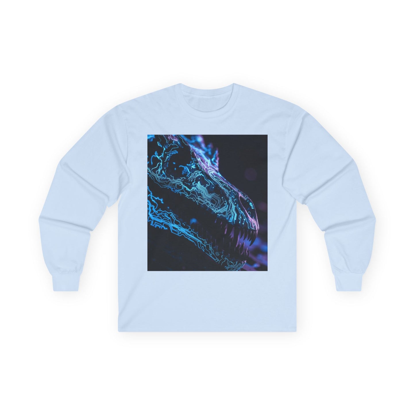 Dragon Neon Long Sleeve Tee — Cyberpunk Draconic Artwork