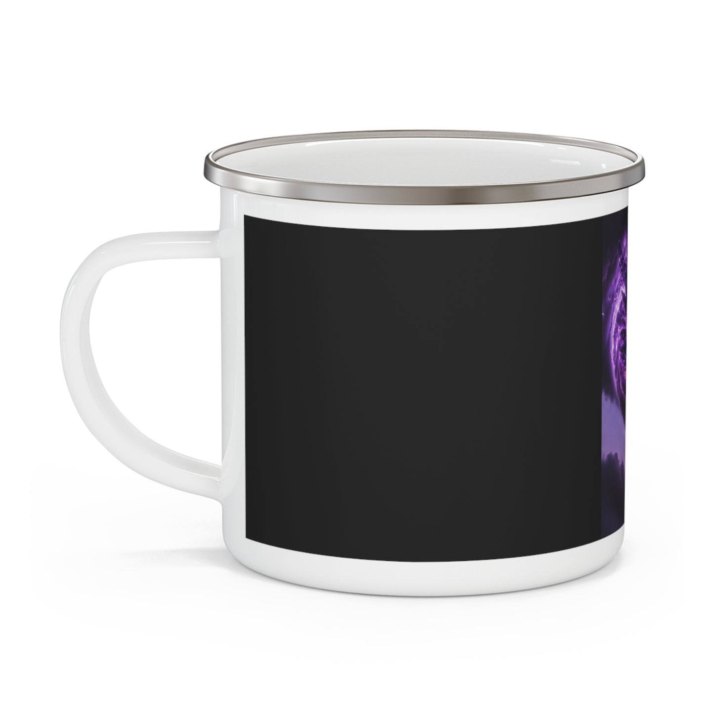 Enamel Mug — Purple Cosmic Dragon Cloud Camping Cup