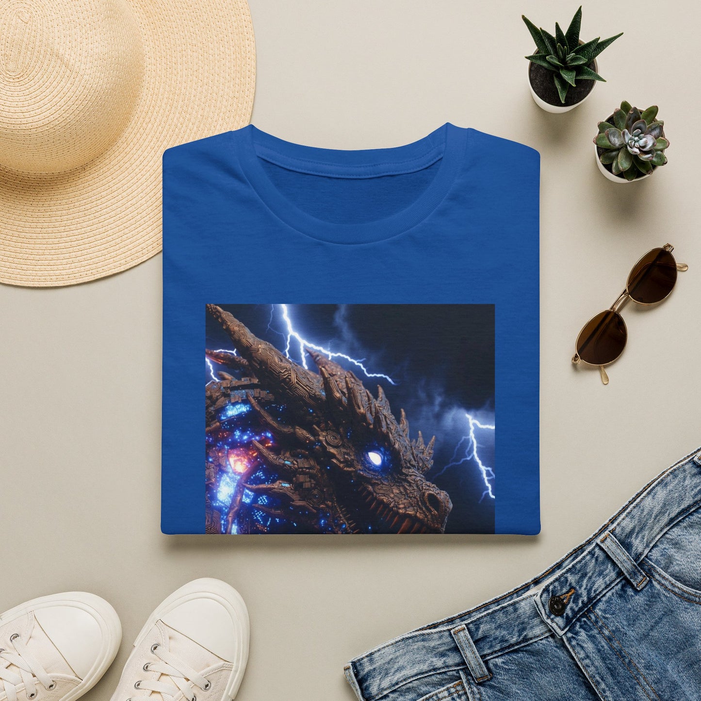 Godzilla Monster Tee — Electric Kaiju Face Graphic T-Shirt