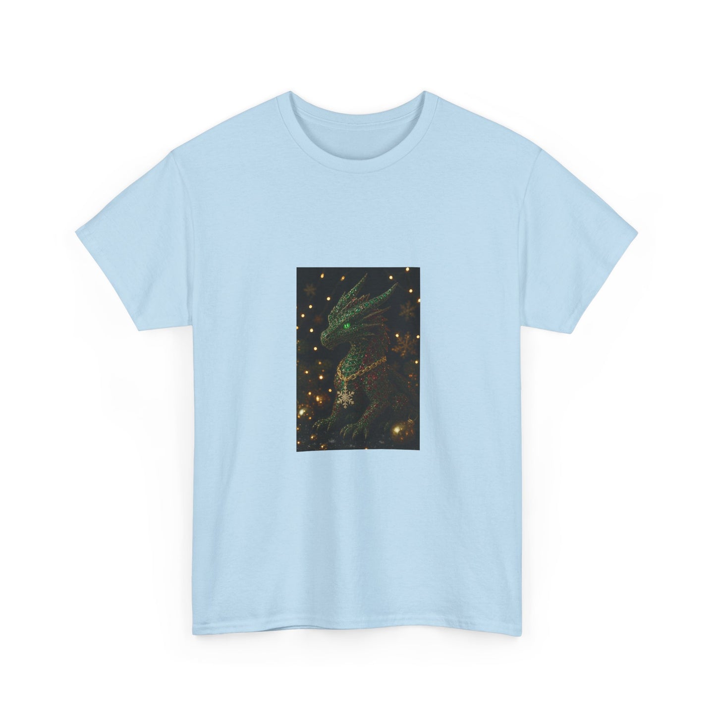 Christmas Dragon Constellation T-Shirt — Mystical Green Dragon & Starry Night Tee