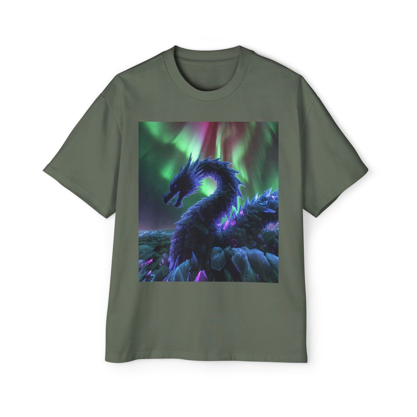Northern Lights Dragon Tee — Fantasy Dragon Graphic T-Shirt