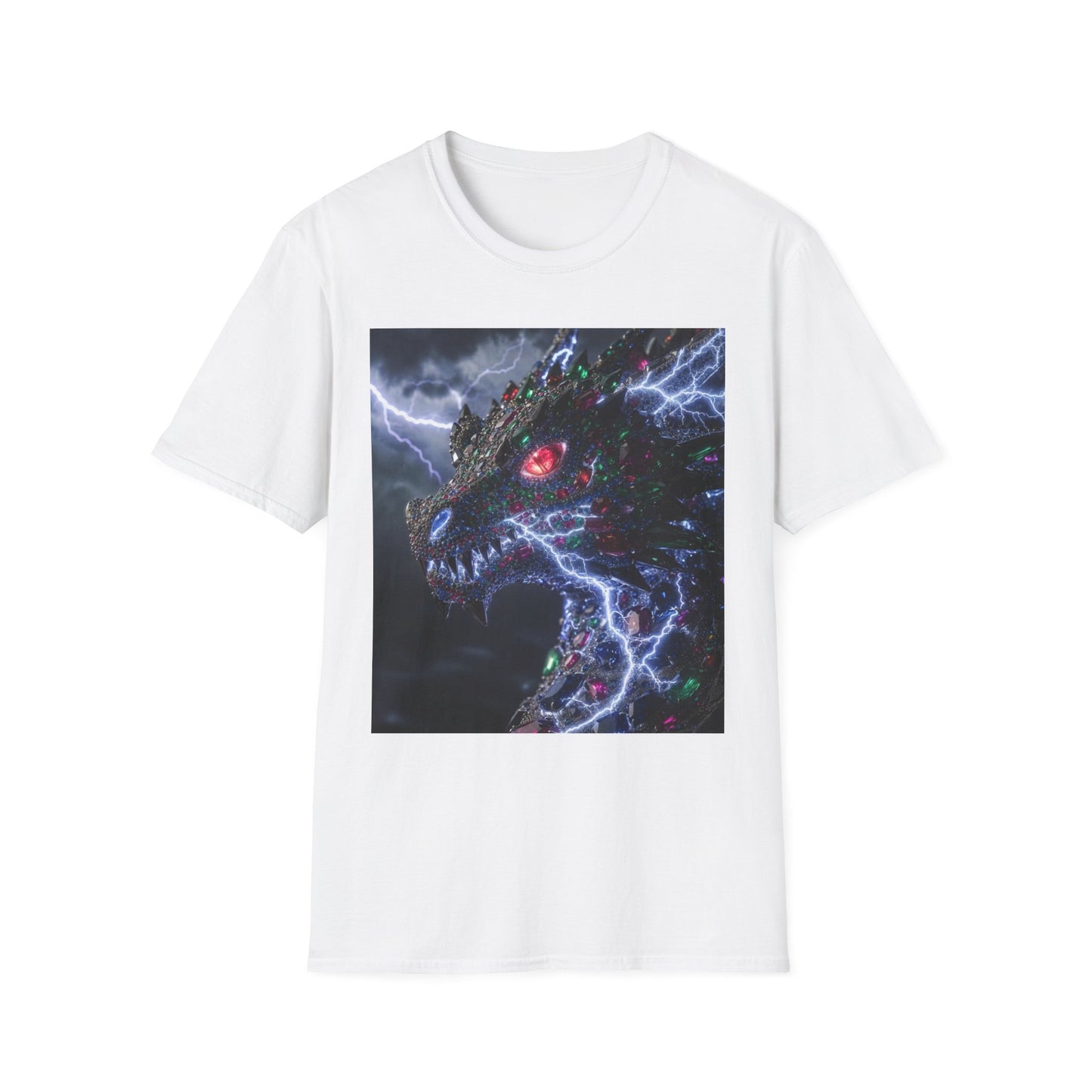 Dragon Lightning T-Shirt — Electric Dark Fantasy Monster Graphic Tee