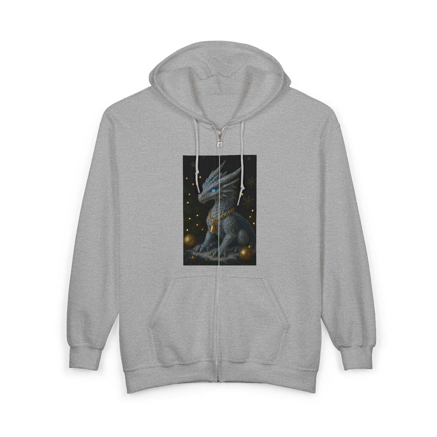 A Christmas Mystical Creature Full Zip Hoodie for Men and Women