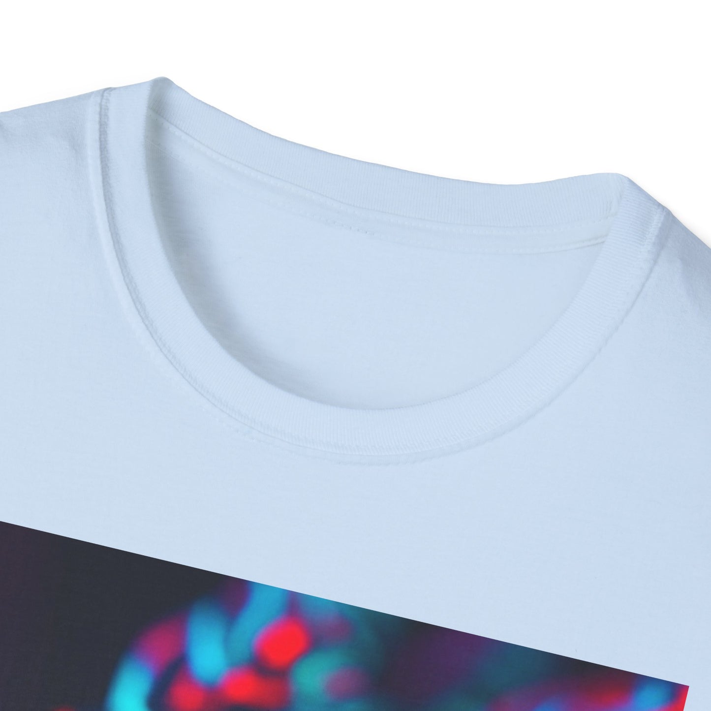 Neon Cyber Skull T-Shirt — Vaporwave Glitch Art Tee