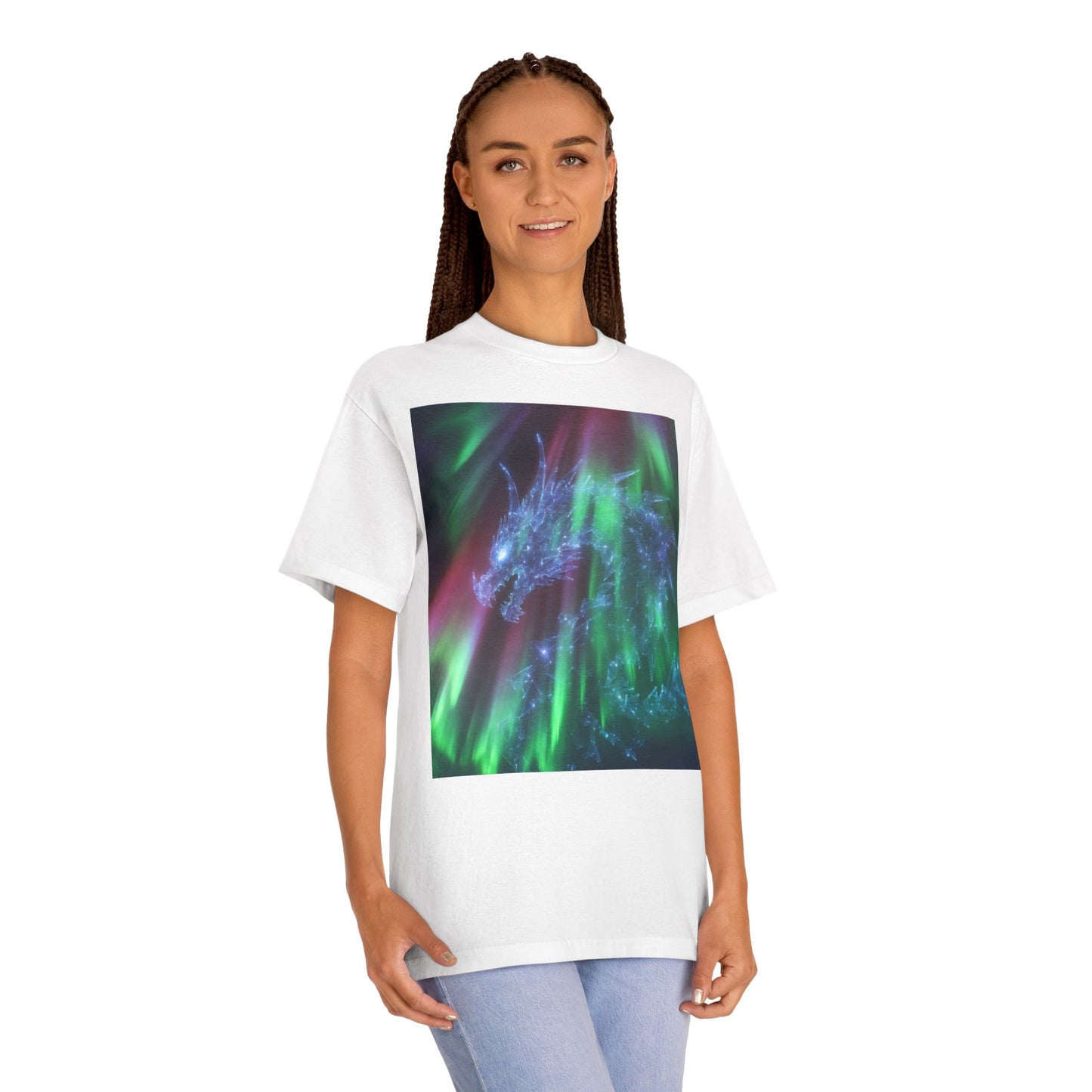 Aurora DRAGON Tee — Northern Lights Fantasy Graphic T-Shirt