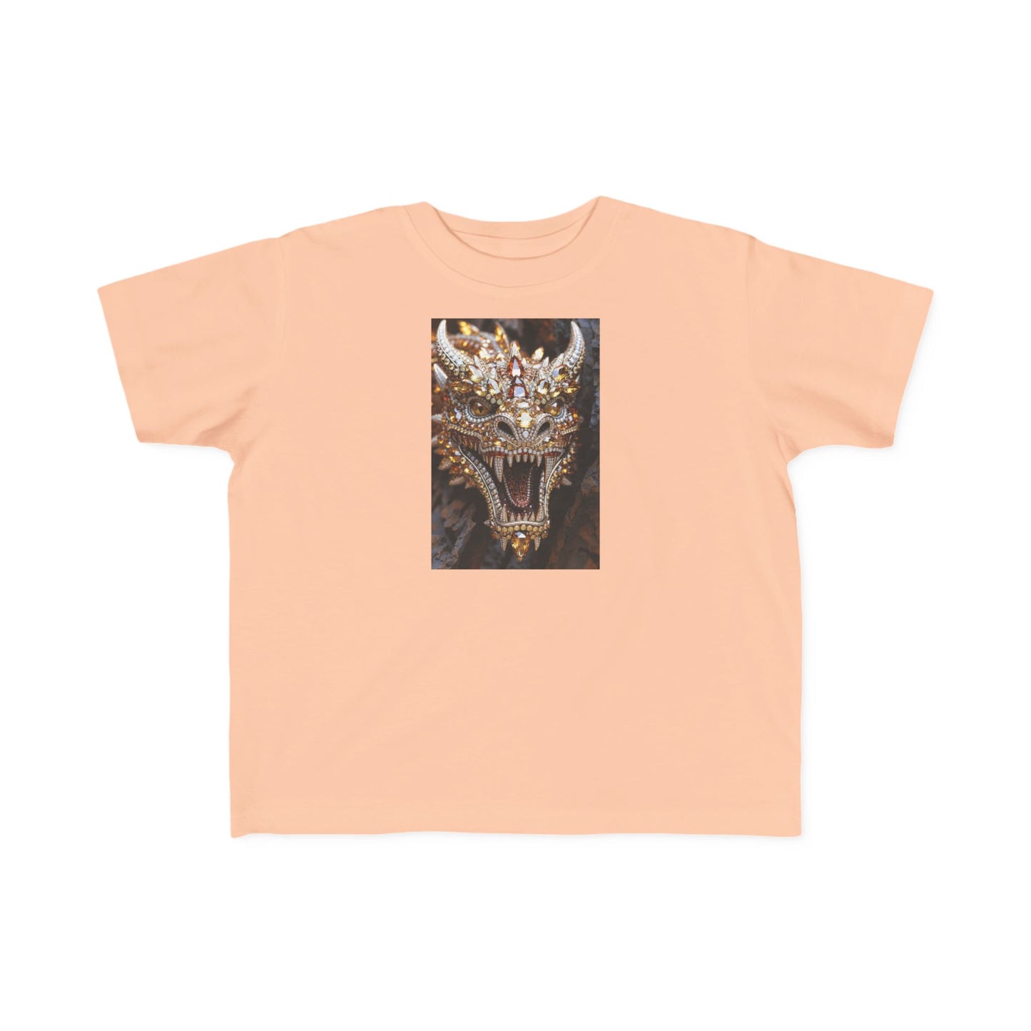 Toddler Tee — Fierce Gold Dragon Graphic Shirt