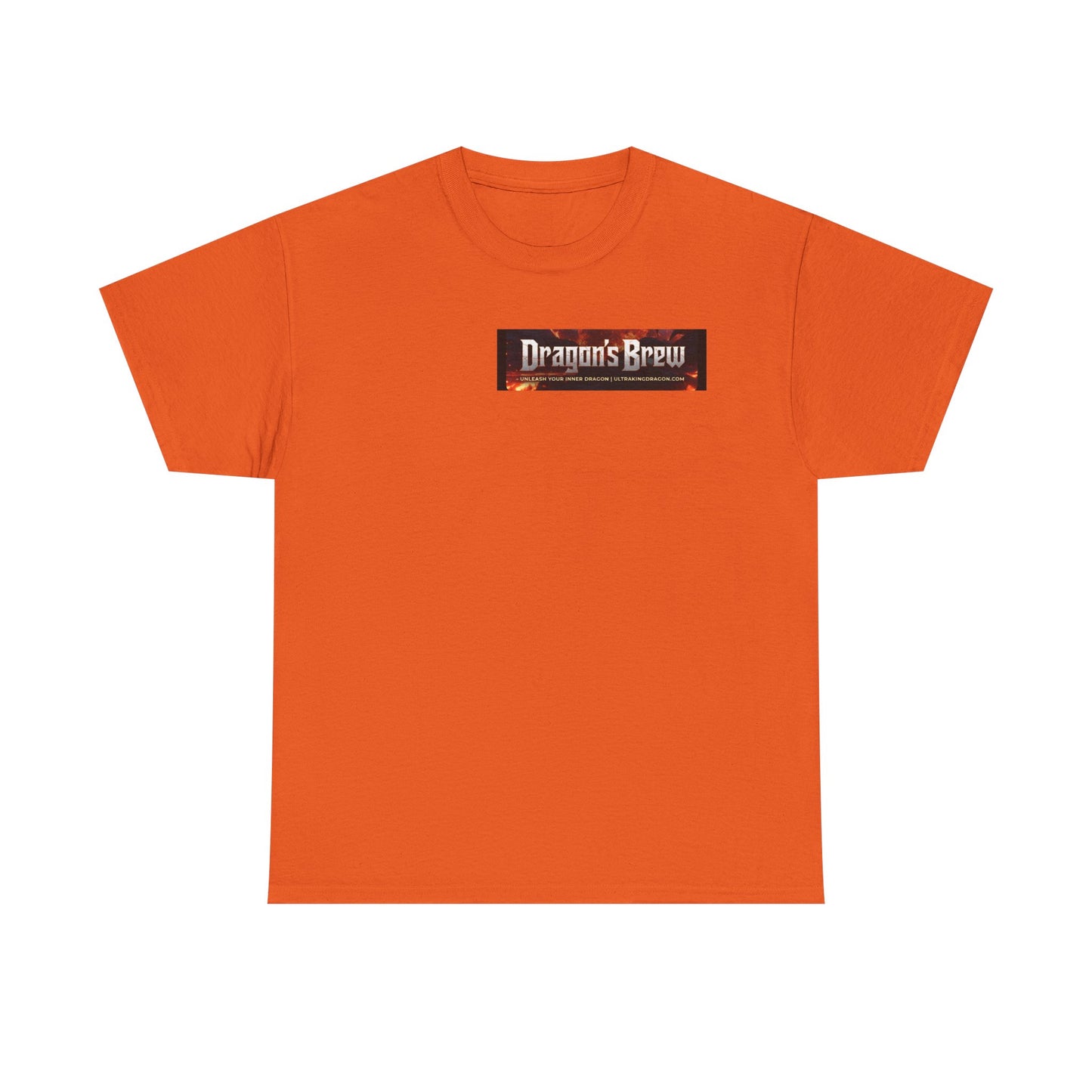 T-Shirt — "Dragon's Brew" Fiery Skull Graphic Tee