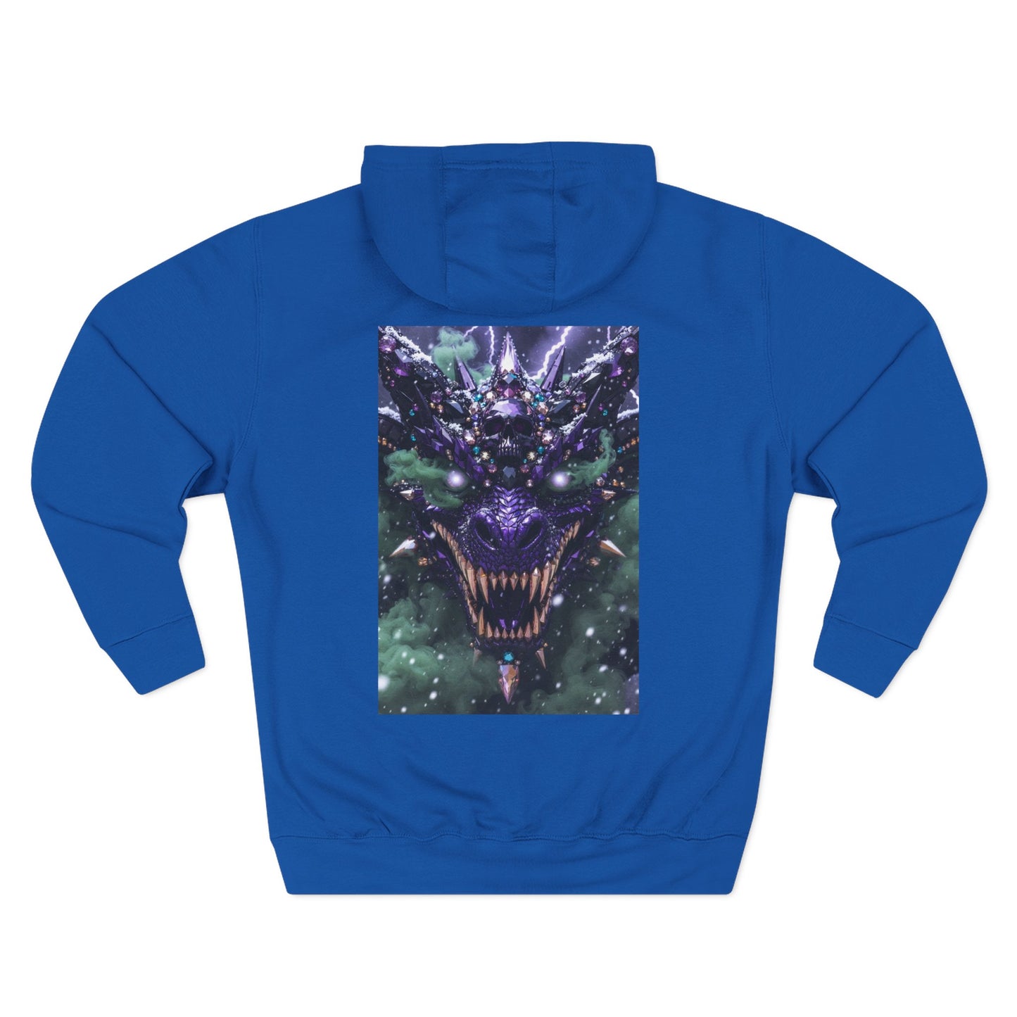 A Mystic Cosmic 🐉 Hoodie — Astral Galaxy Cat Chest Print Fleece Hoodie