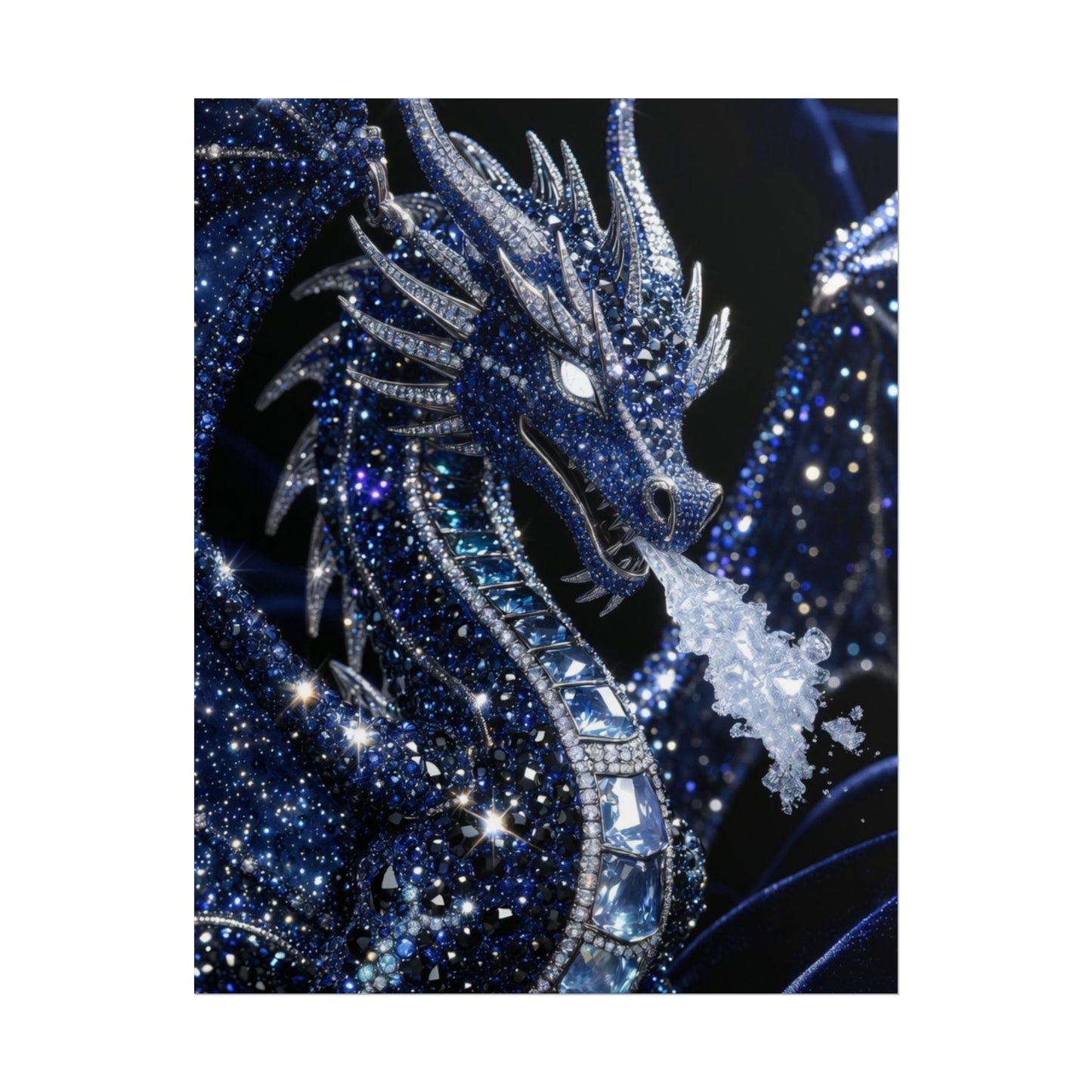 Rolled Poster — Sparkling Ice Dragon Art Print