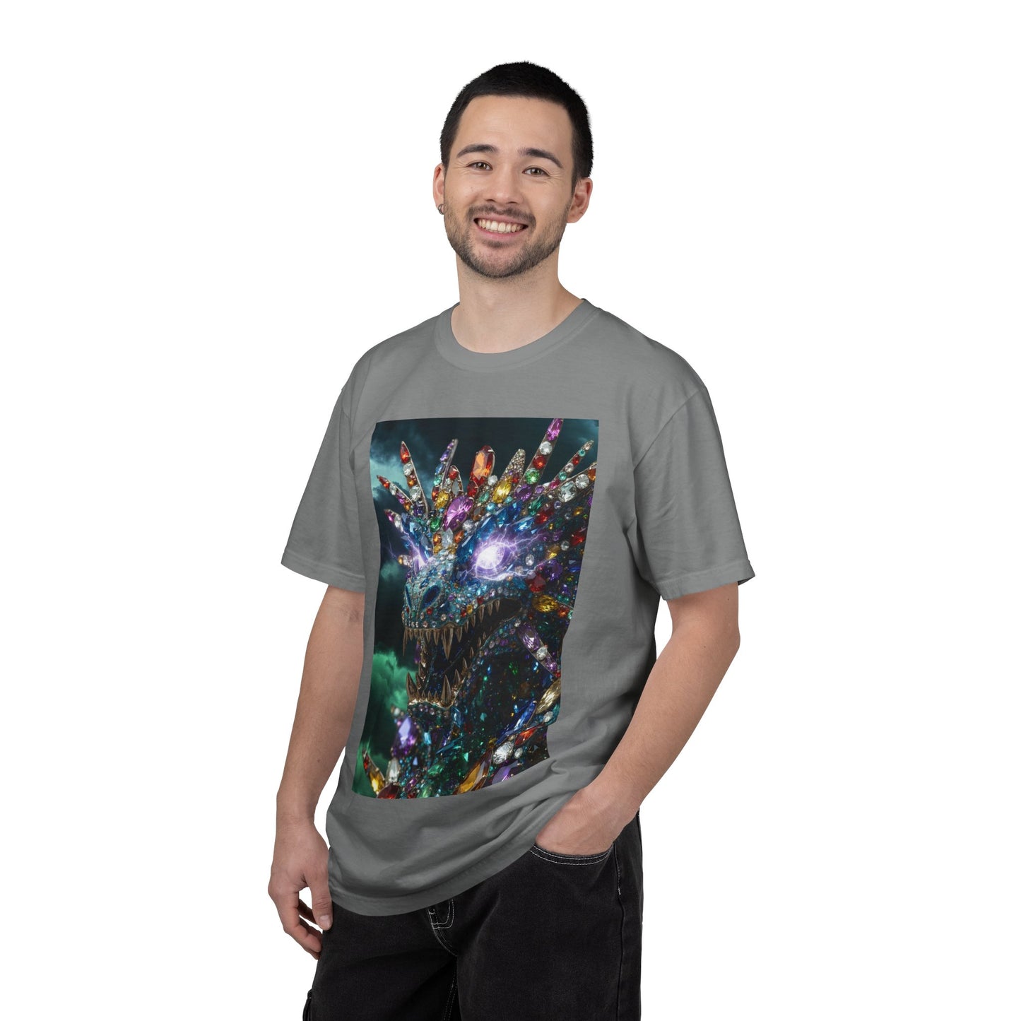 Dragon Crystal T-Shirt — Psychedelic Gem Monster Graphic Tee