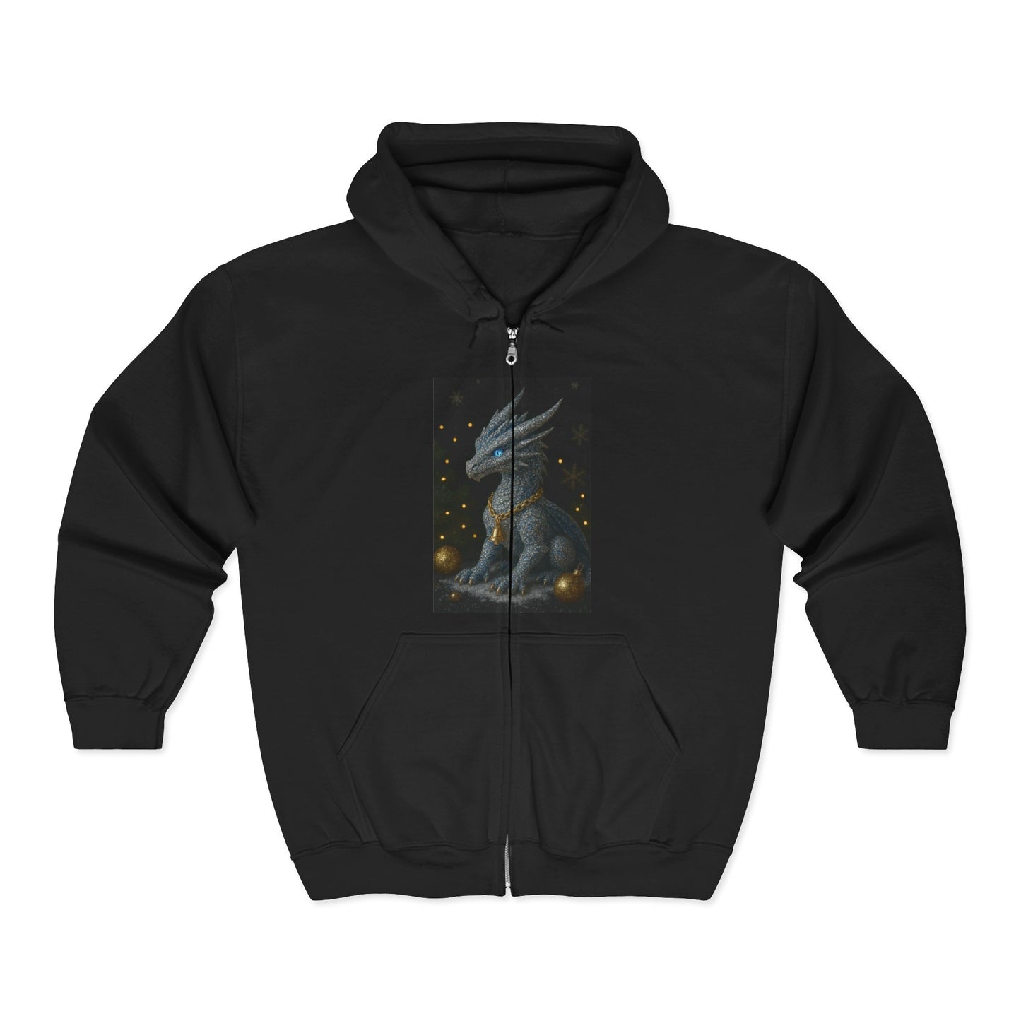 A Christmas Mystical Creature Full Zip Hoodie for Men and Women
