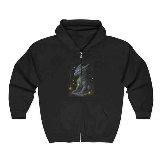 A Christmas Mystical Creature Full Zip Hoodie for Men and Women