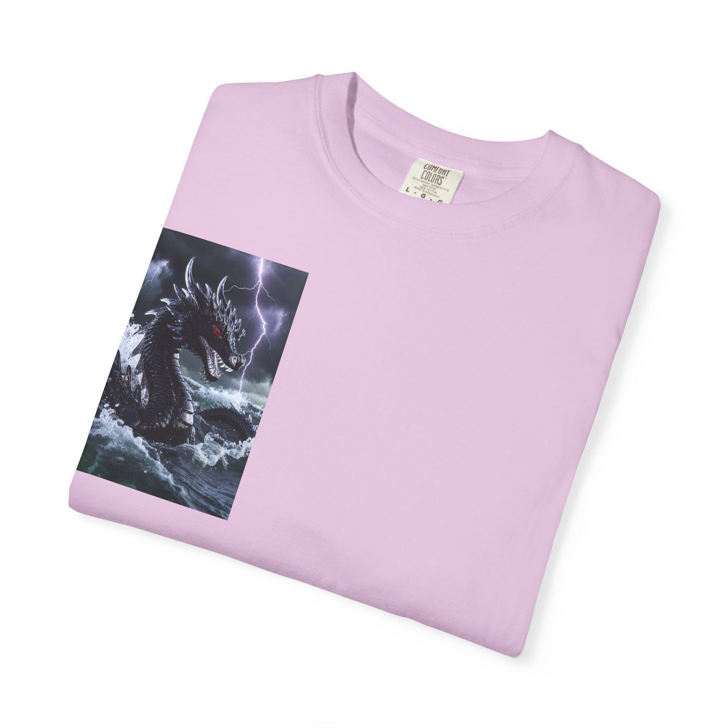 Dragon Storm Graphic T-Shirt — Dark Fantasy Chest Print