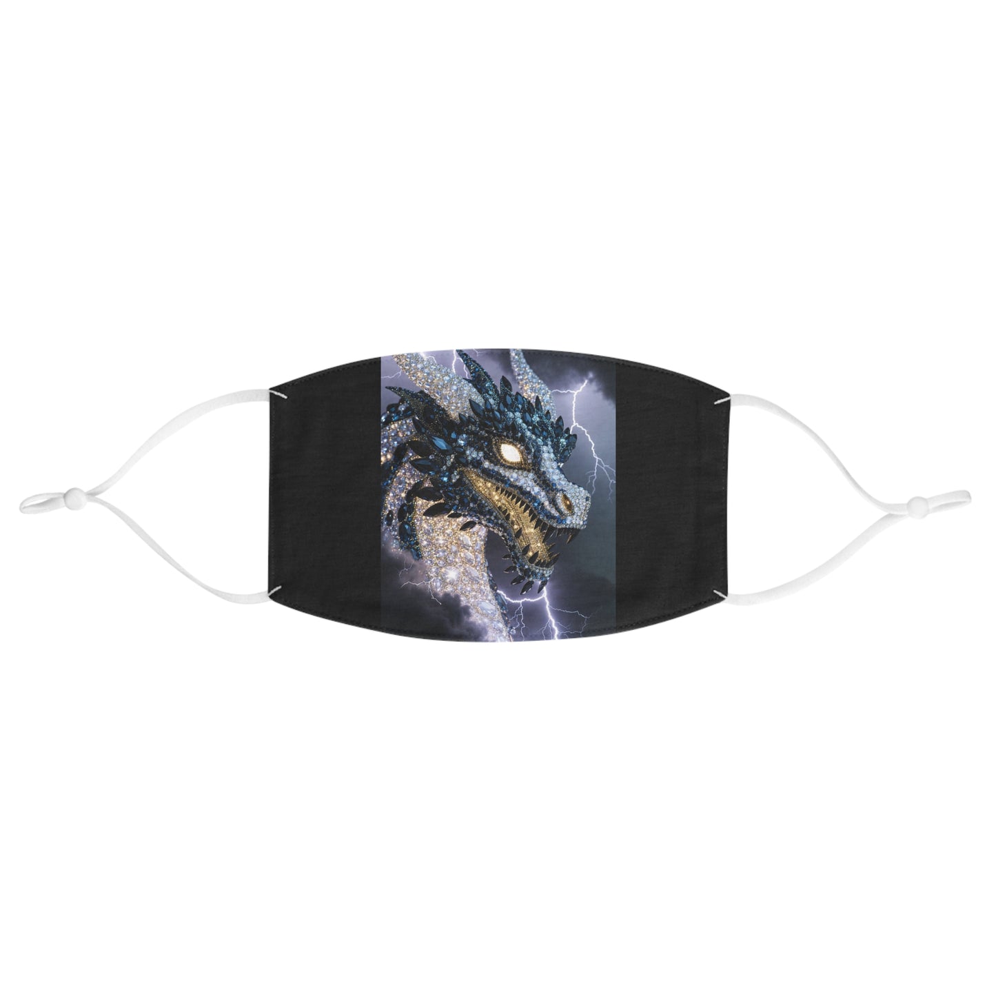 Dragon Lightning Face Mask — Storm Dragon Graphic Protective Mask