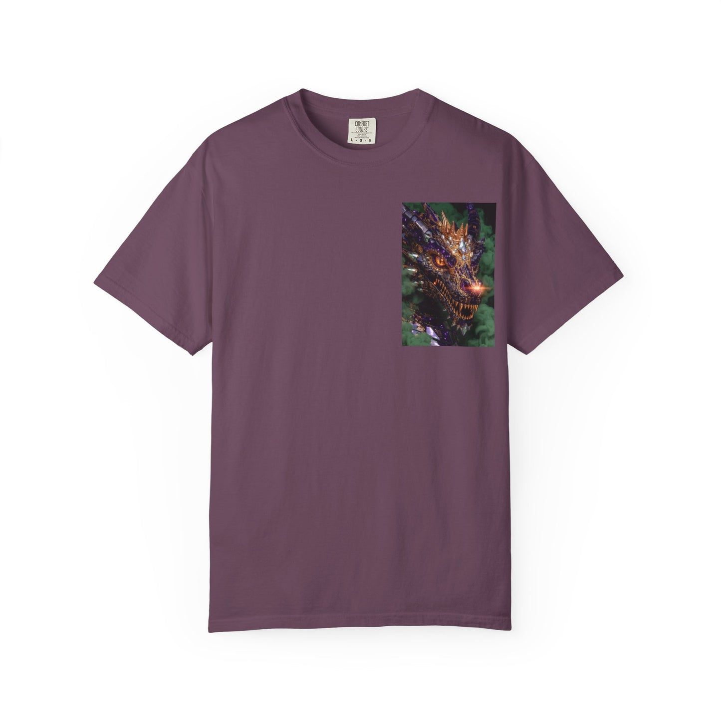 Dragon Pocket Graphic T‑Shirt — Fiery Fantasy Chest Print
