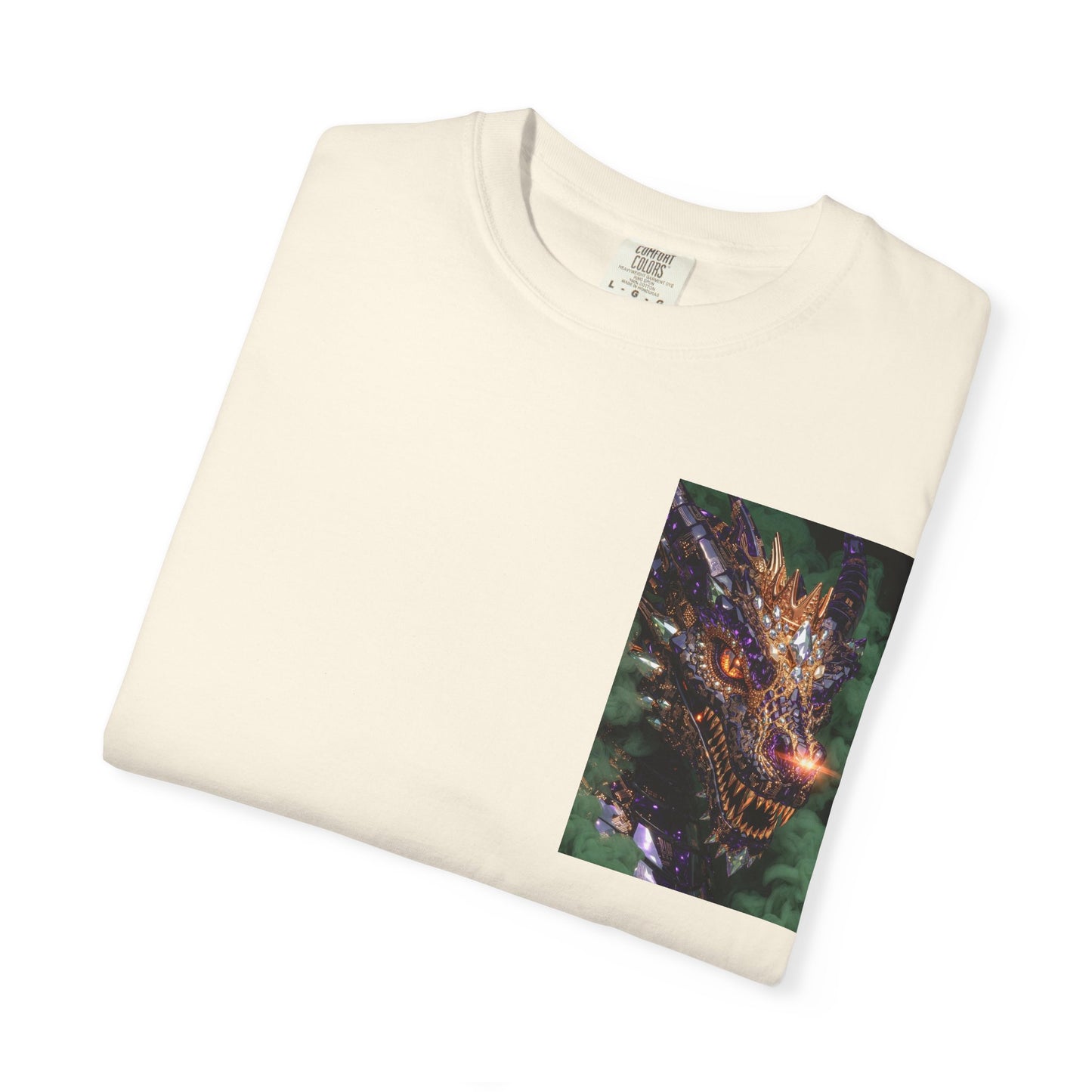 Dragon Pocket Graphic T‑Shirt — Fiery Fantasy Chest Print
