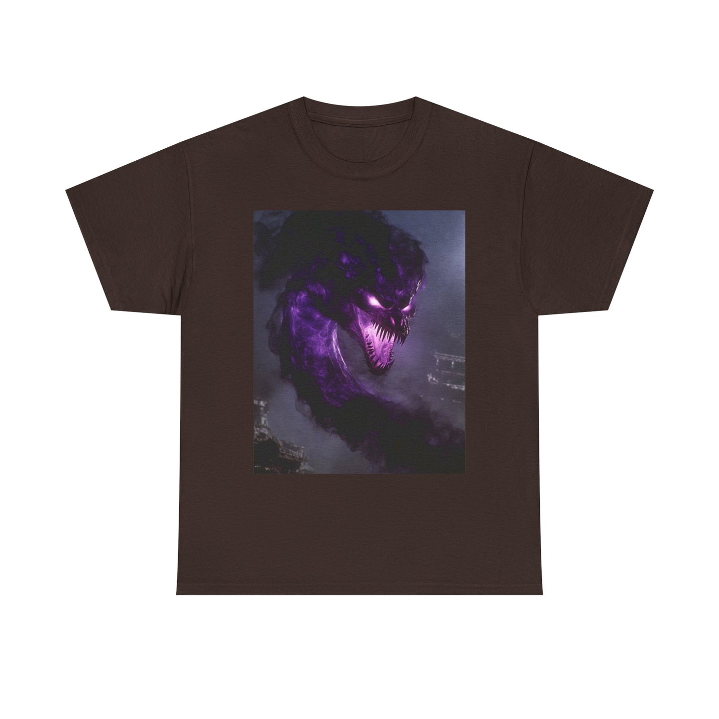 Divine Purple Dragon Ghost Heavy Cotton Tee