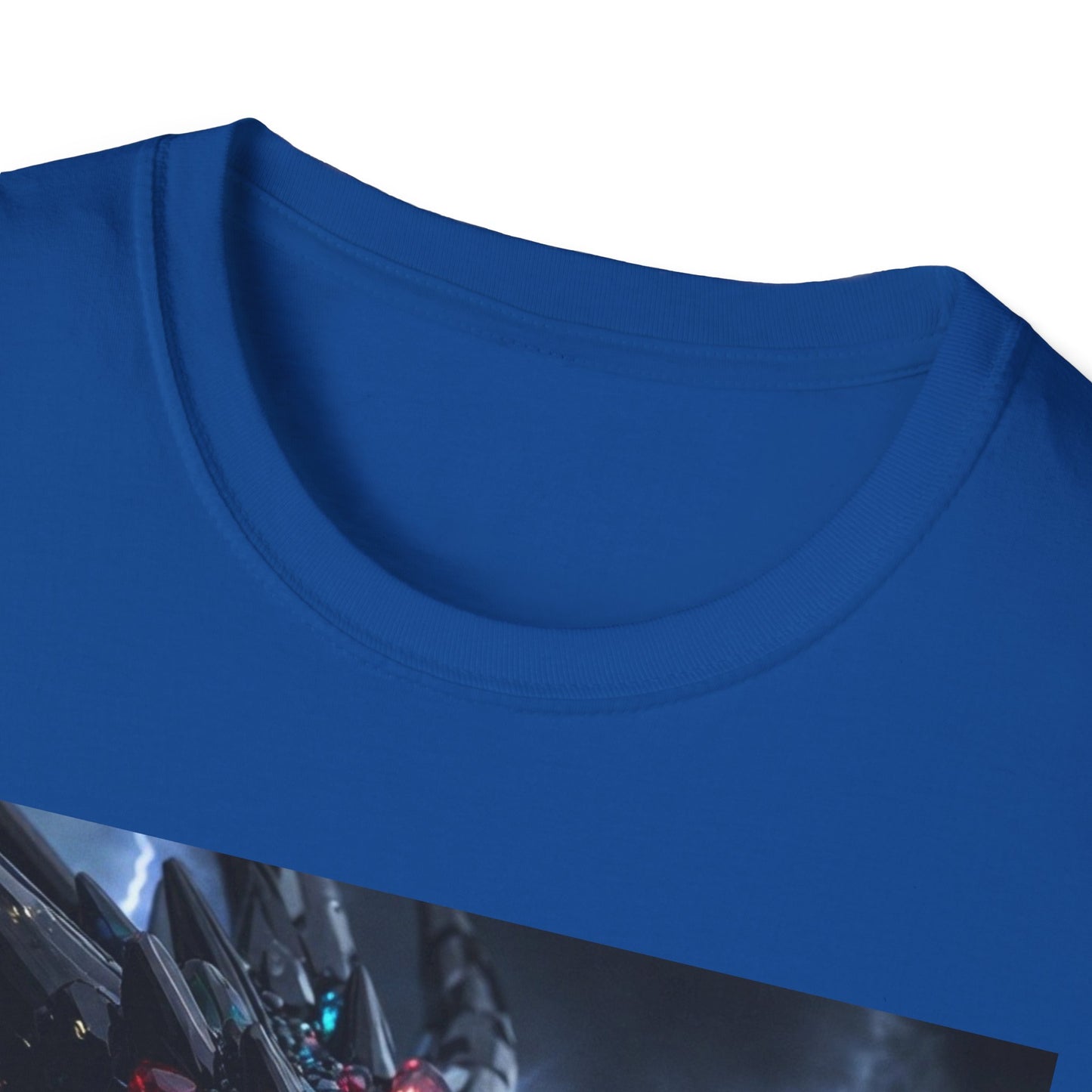 Cosmic Leviathan Shark T-Shirt — Neon Sci‑Fi Sea Monster Tee