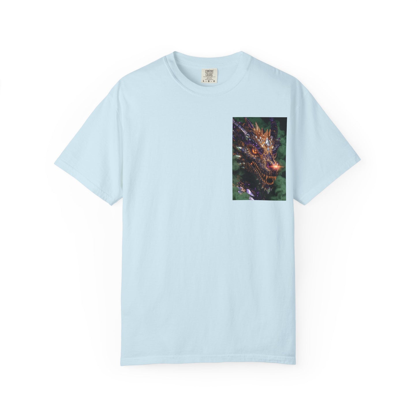 Dragon Pocket Graphic T‑Shirt — Fiery Fantasy Chest Print