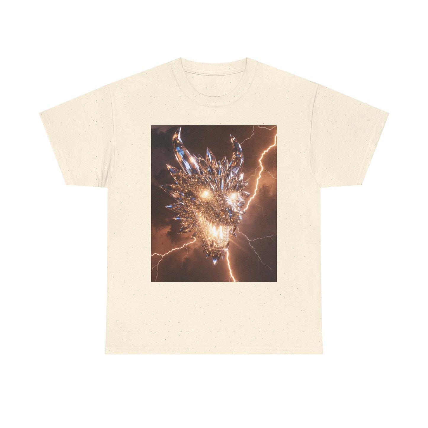 Dragon Lightning Graphic Tee — Fiery Electric Fantasy T-Shirt