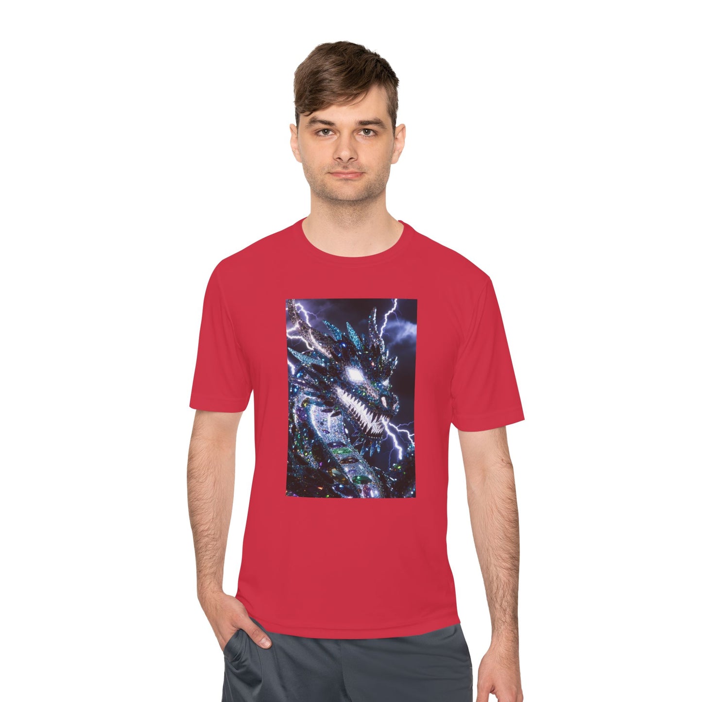 Lightning Dragon Graphic Tee — Cosmic Fantasy Dragon Shirt