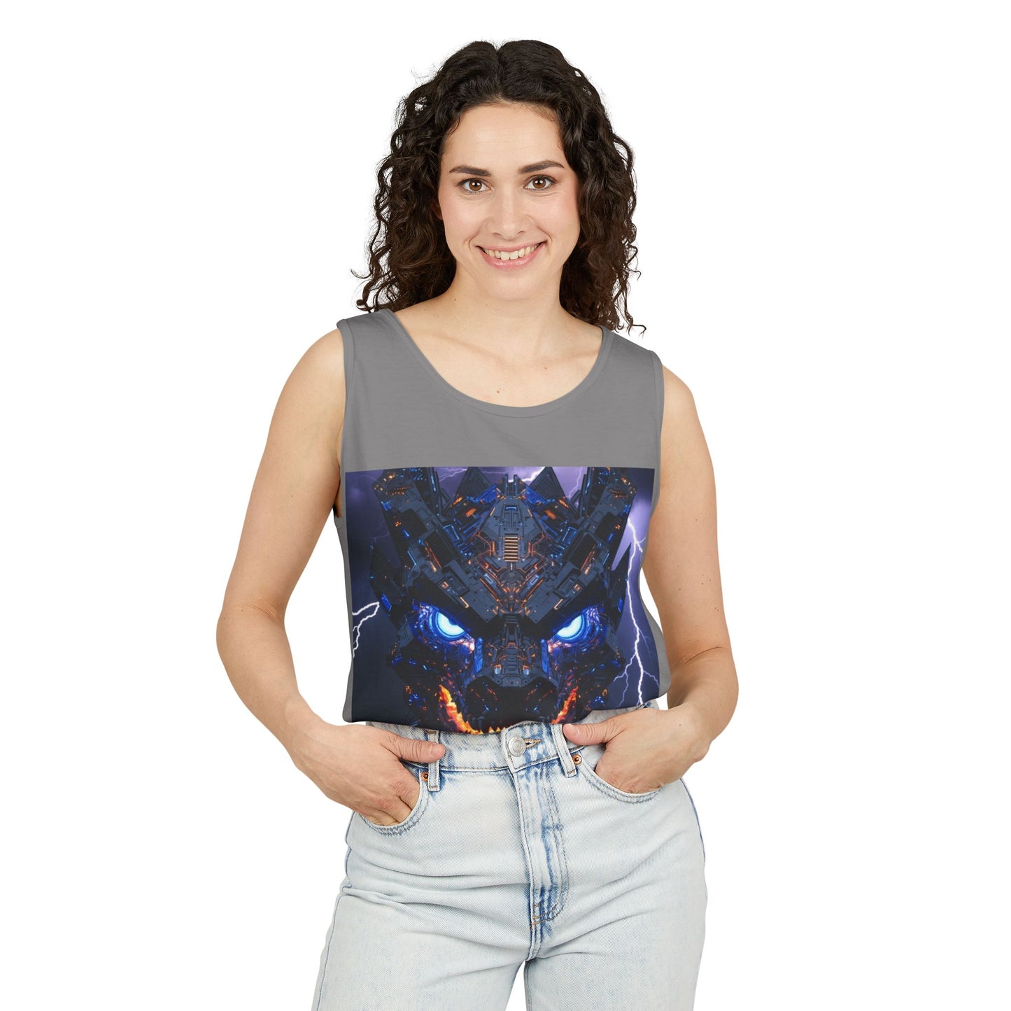 Dragon Storm Tank Top – Fierce Lightning Dragon Graphic Tank