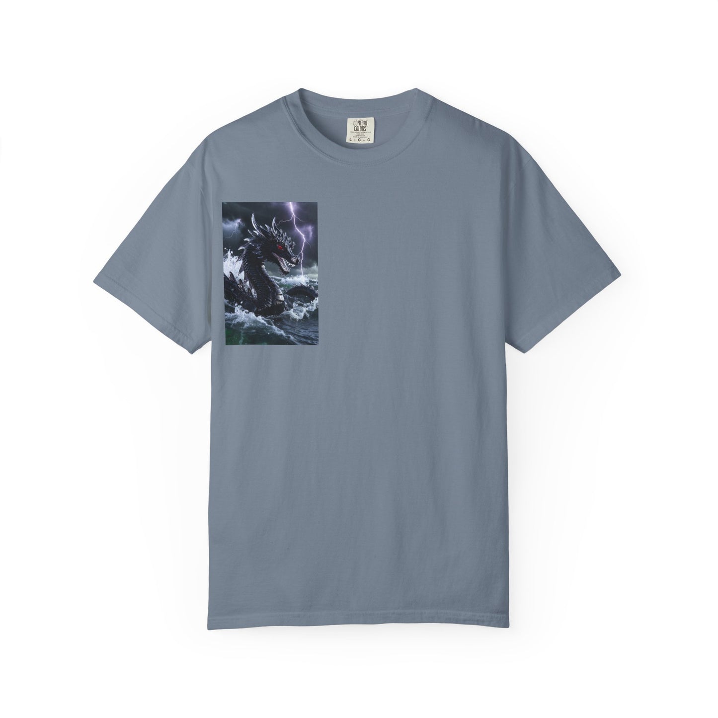 Dragon Storm Graphic T-Shirt — Dark Fantasy Chest Print