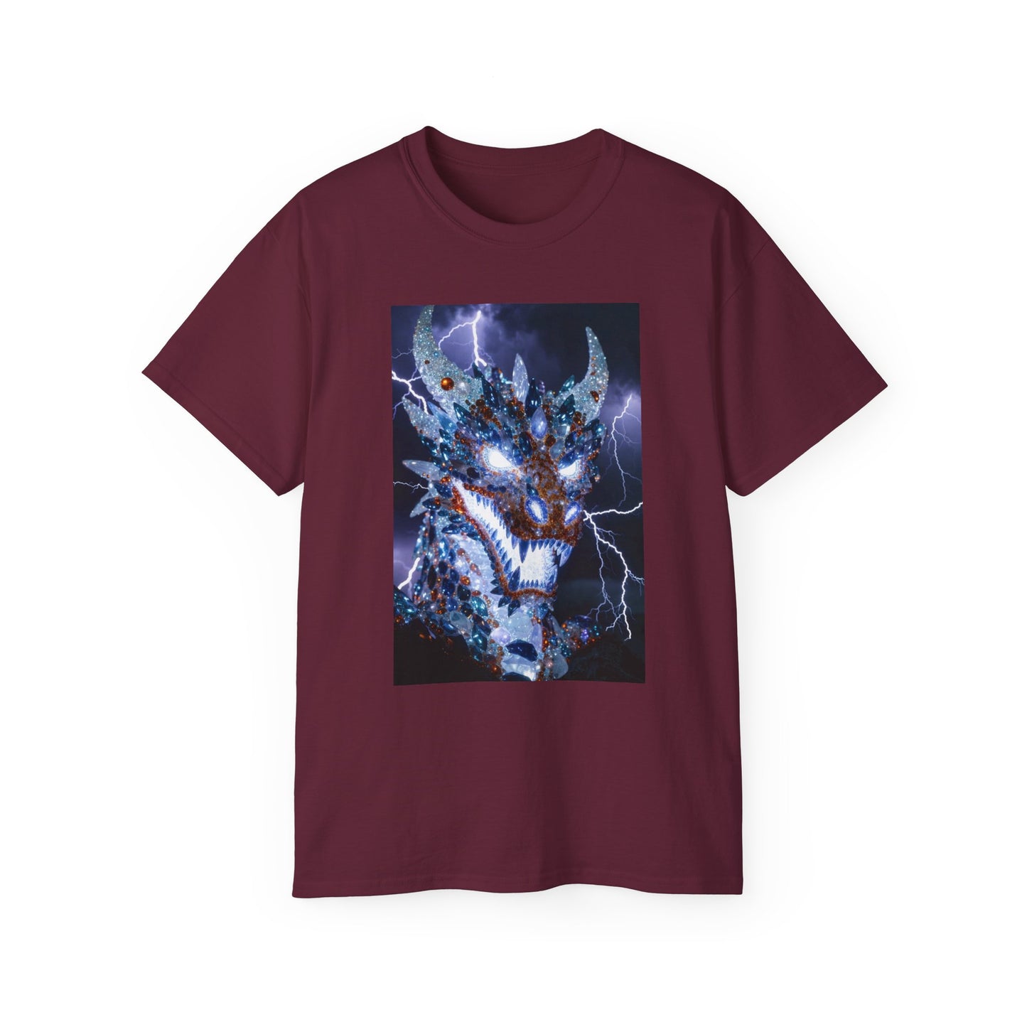 Electric Dragon T-Shirt — Lightning Fantasy Beast Graphic Tee