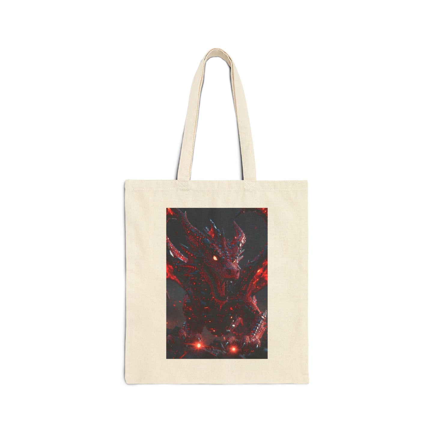 A dragon Cotton Canvas Tote Bag