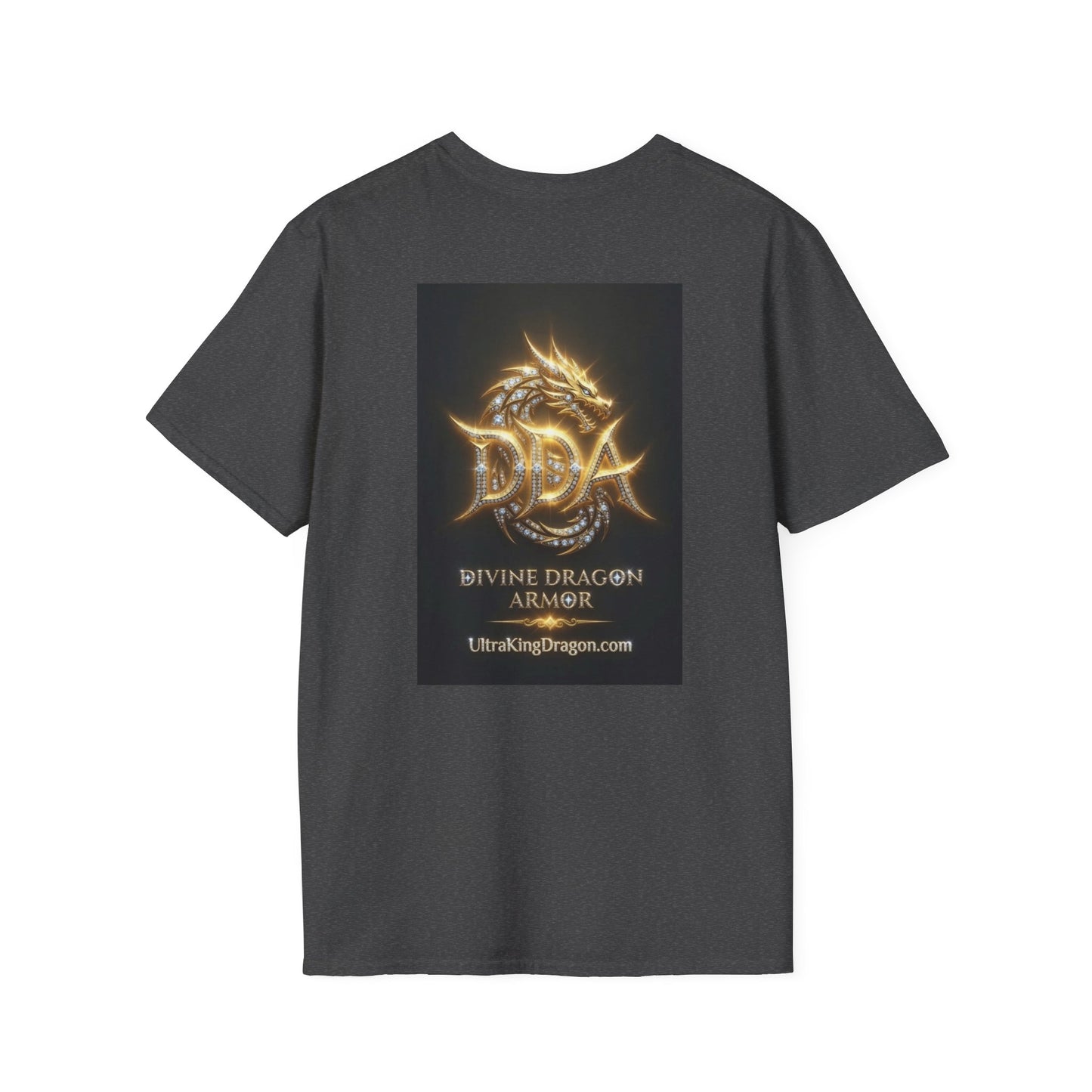 Dragon Skull T‑Shirt — Neon Green Crystal Wyvern Graphic Tee