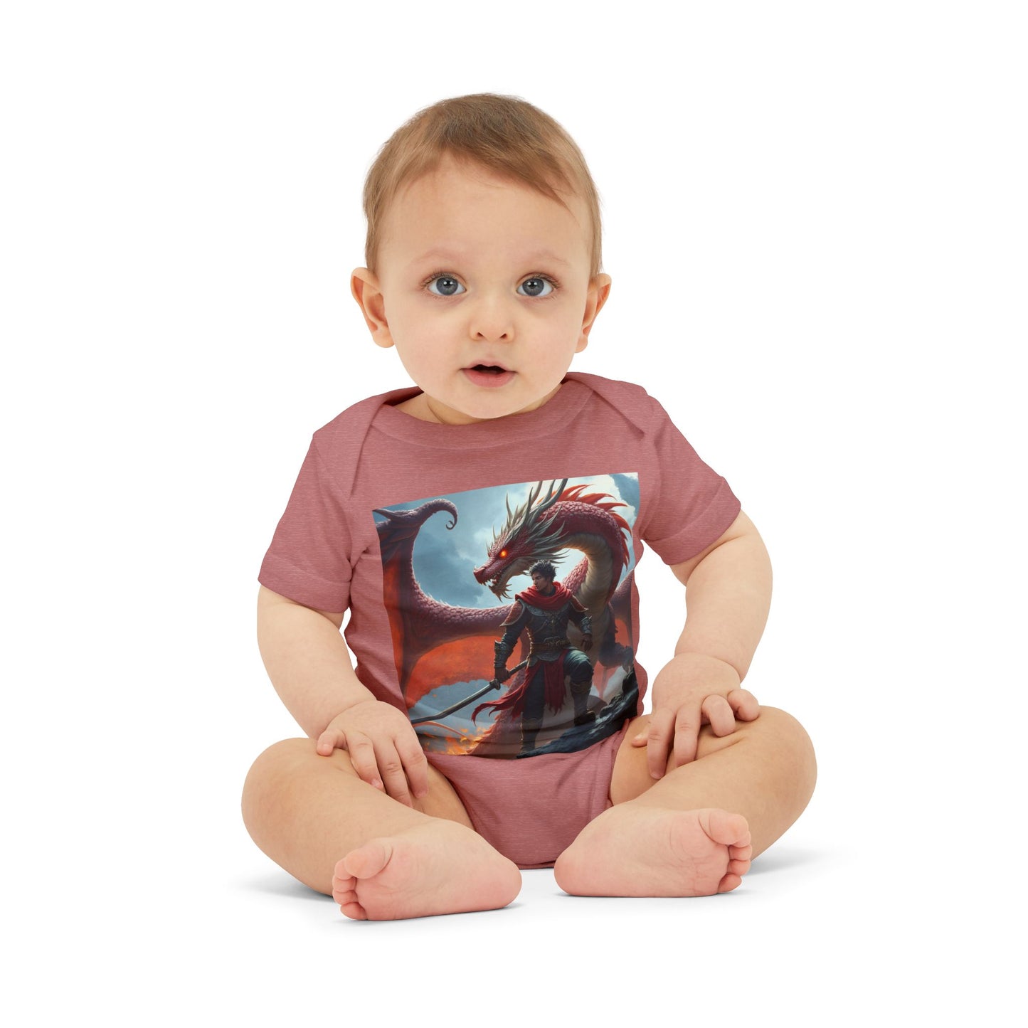 Fantasy Dragon Infant Jersey One Piece - Cute Baby Bodysuit for Game Lovers